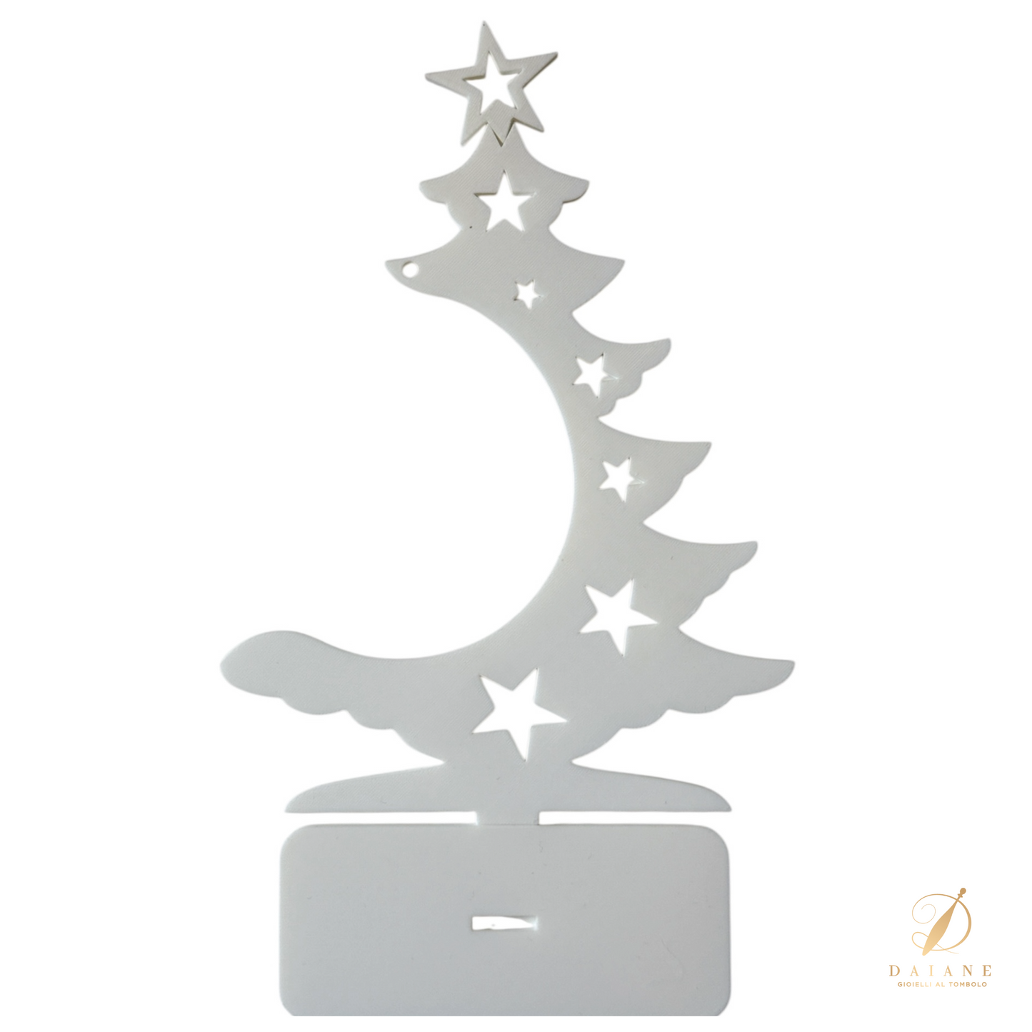 Bobbin Lace Base for Christmas Ball White