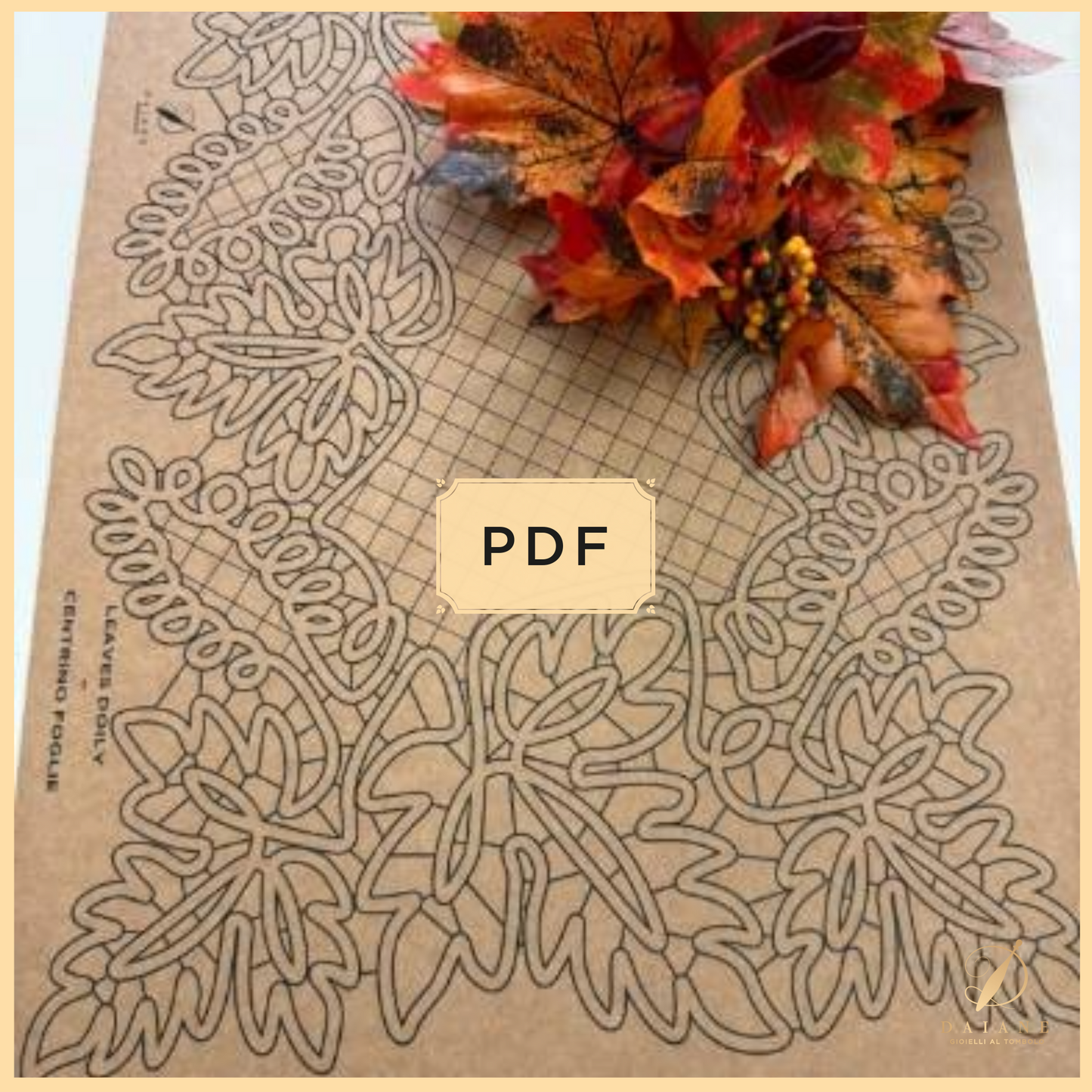 Bobbin Lace Leaves Doily Bobbin Lace Digital Pattern