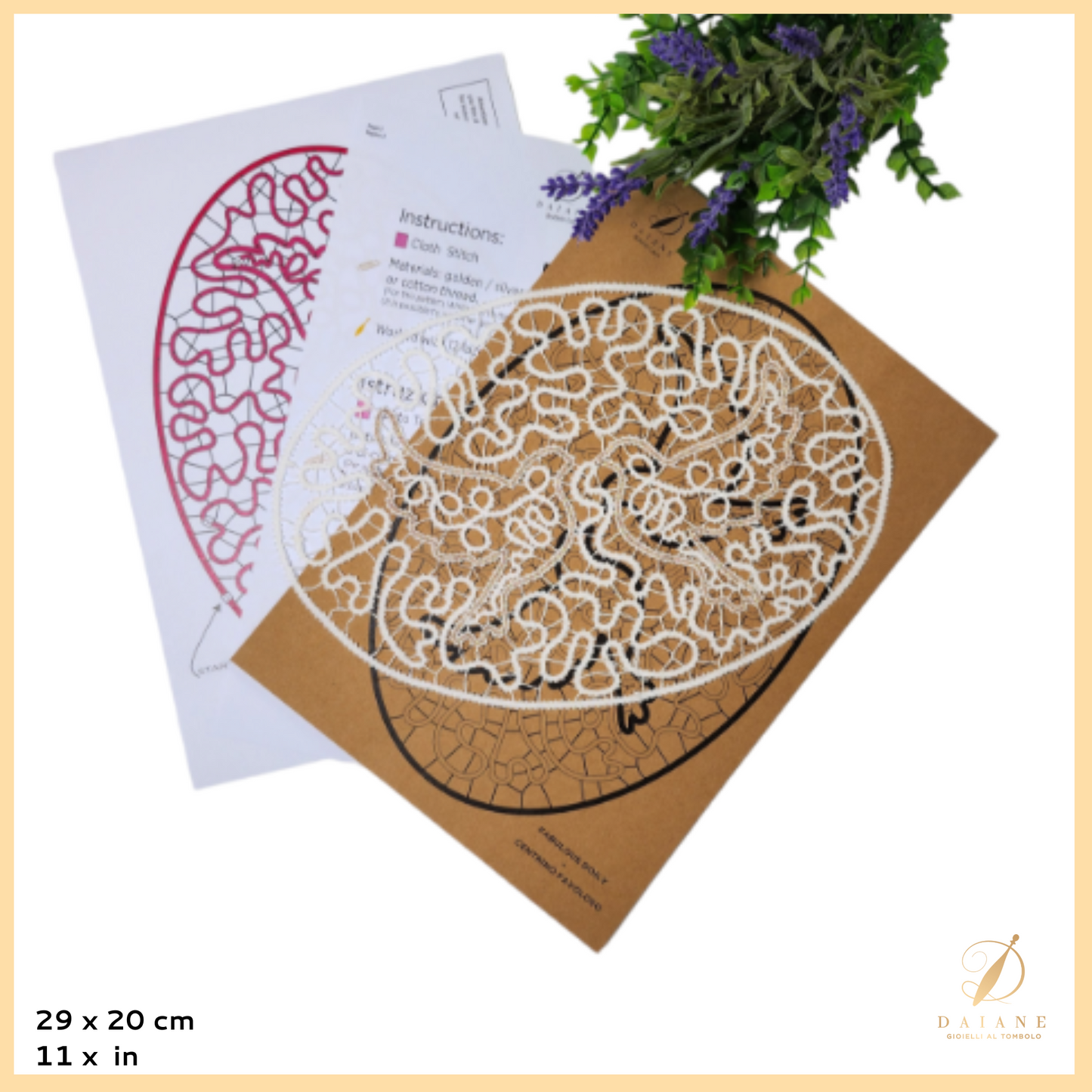 Bobbin Lace 6 Patterns Bundle - Beautiful Doilies Bobbin Lace Digital Pattern