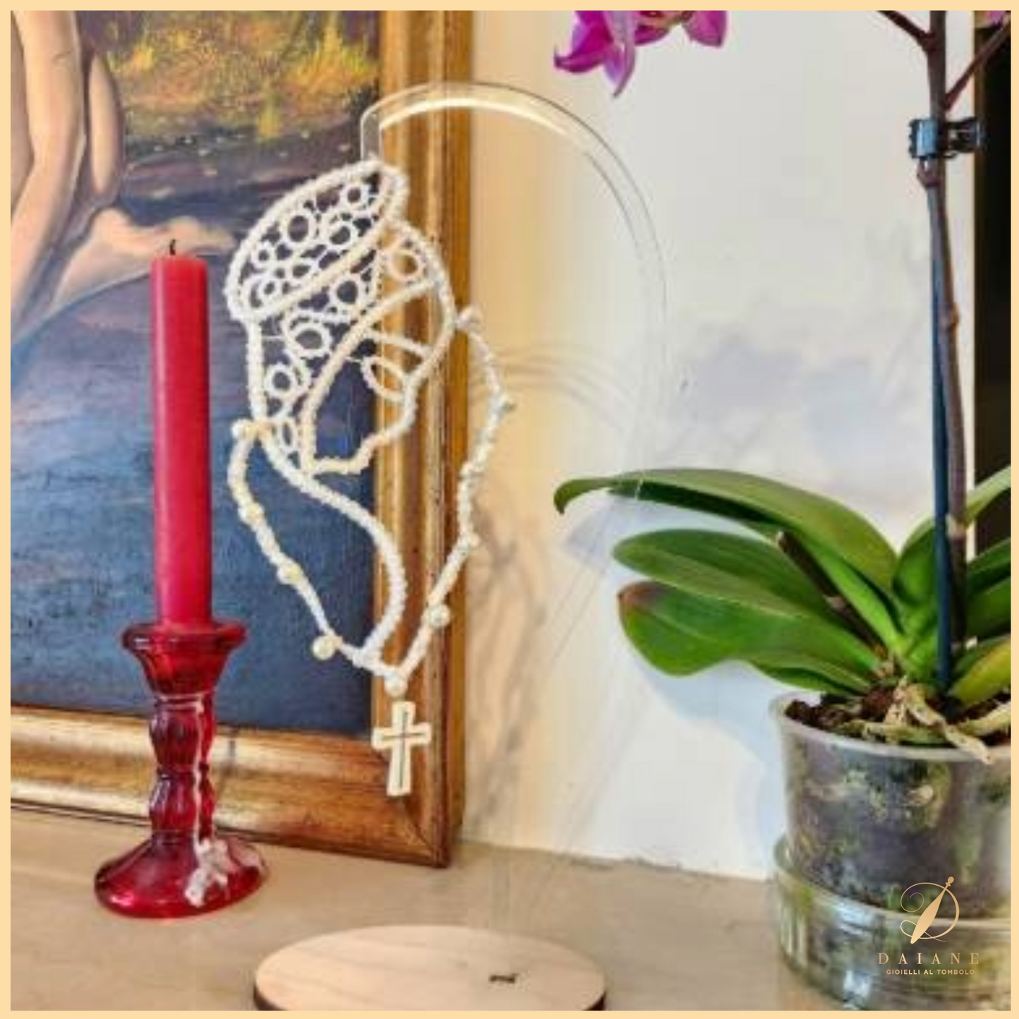 Bobbin Lace Madonna Decoration Bobbin Lace Pattern