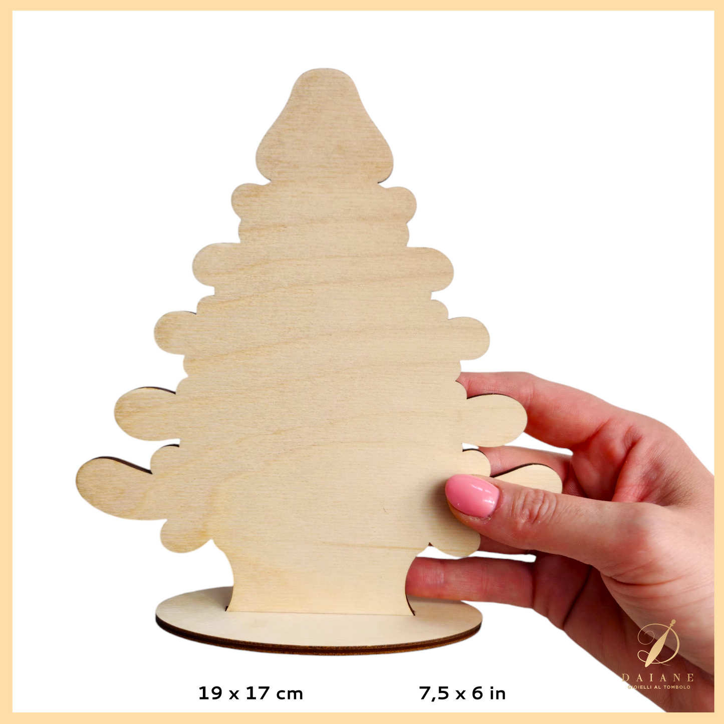 Bobbin Lace Wooden Christmas Tree Structure