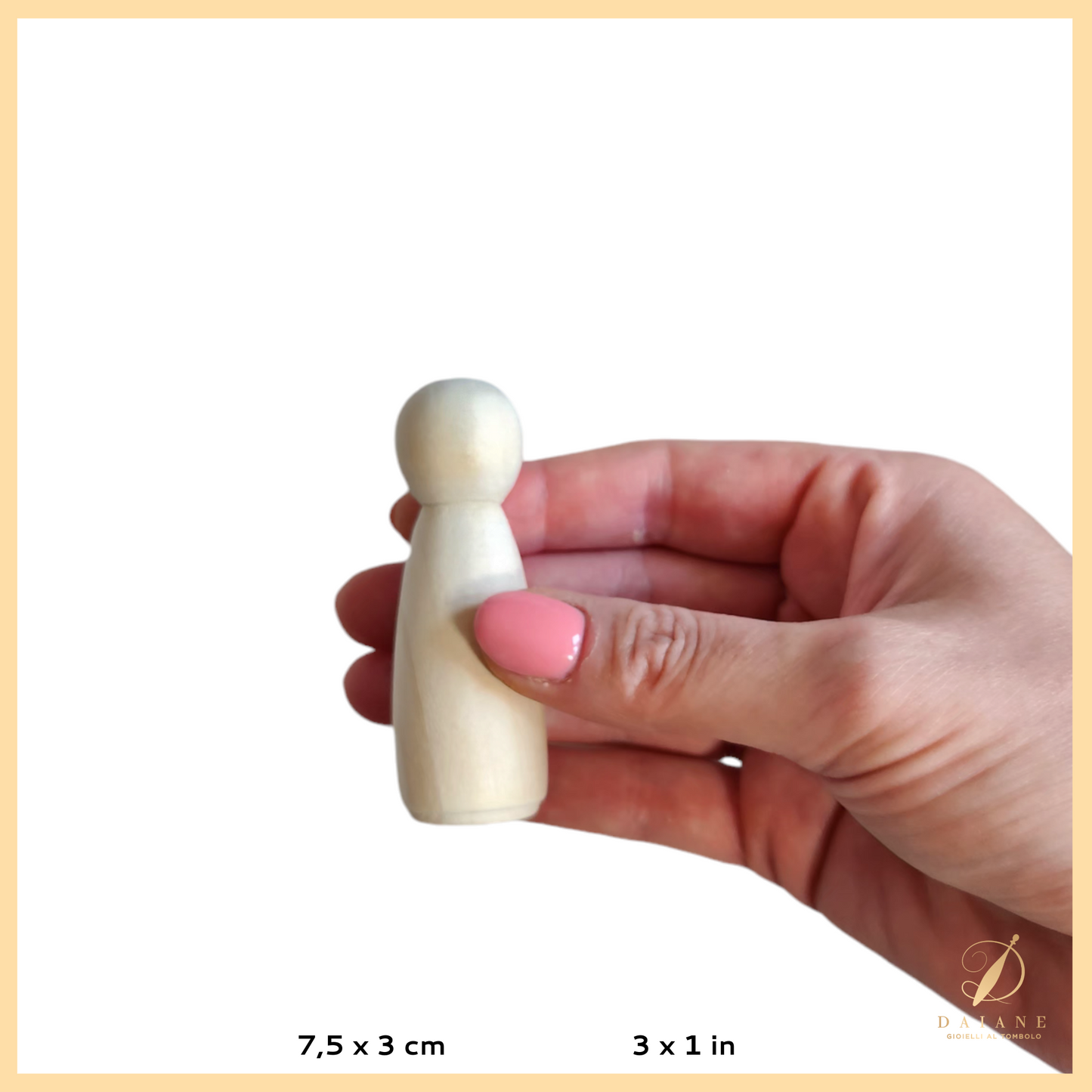 Bobbin Lace Wooden Angel Structure for Bobbin Lace