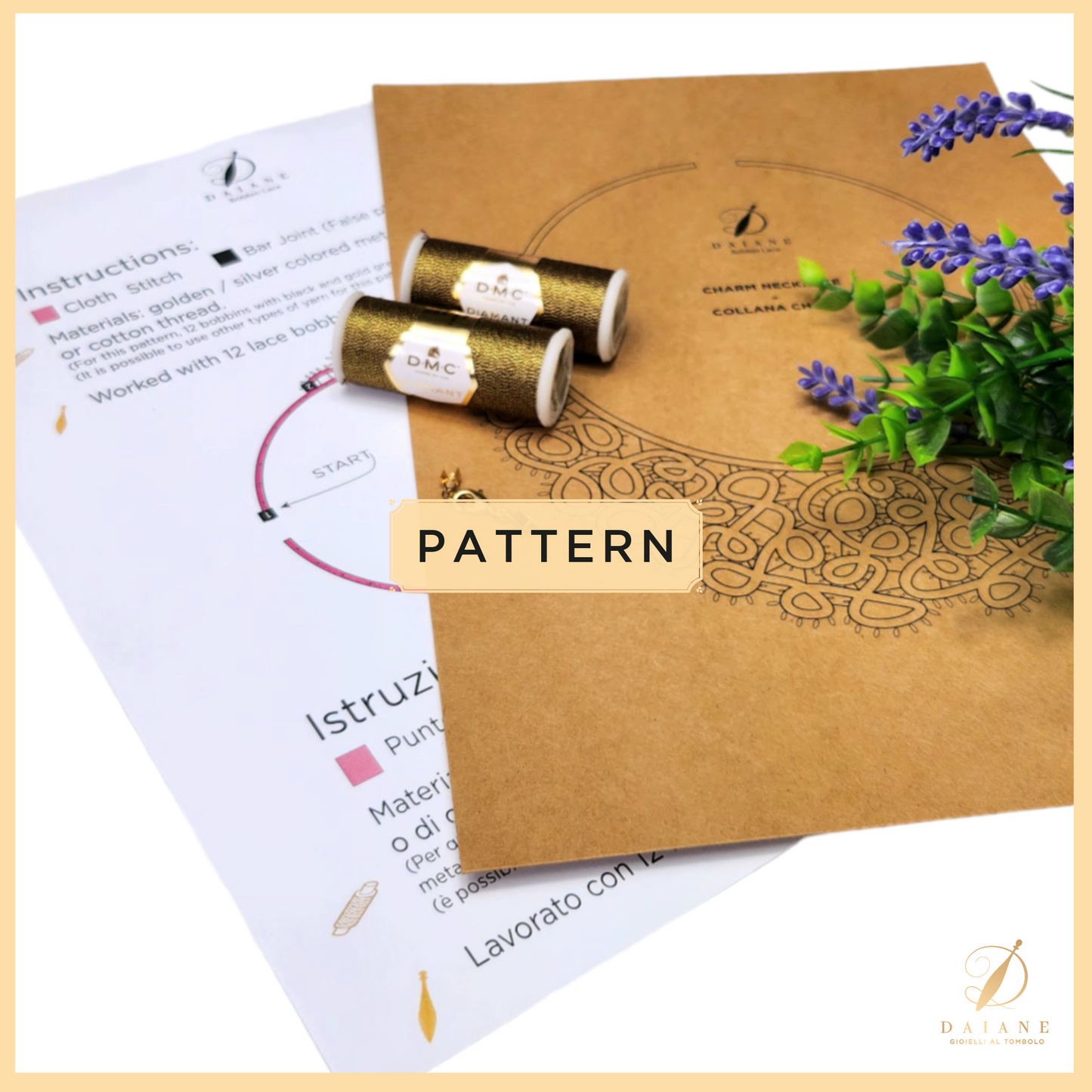 Bobbin Lace Charm Necklace Bobbin Lace Patterns