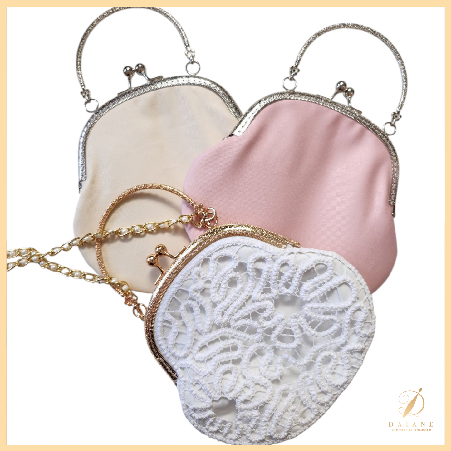 Bobbin Lace Clic Clac Bag