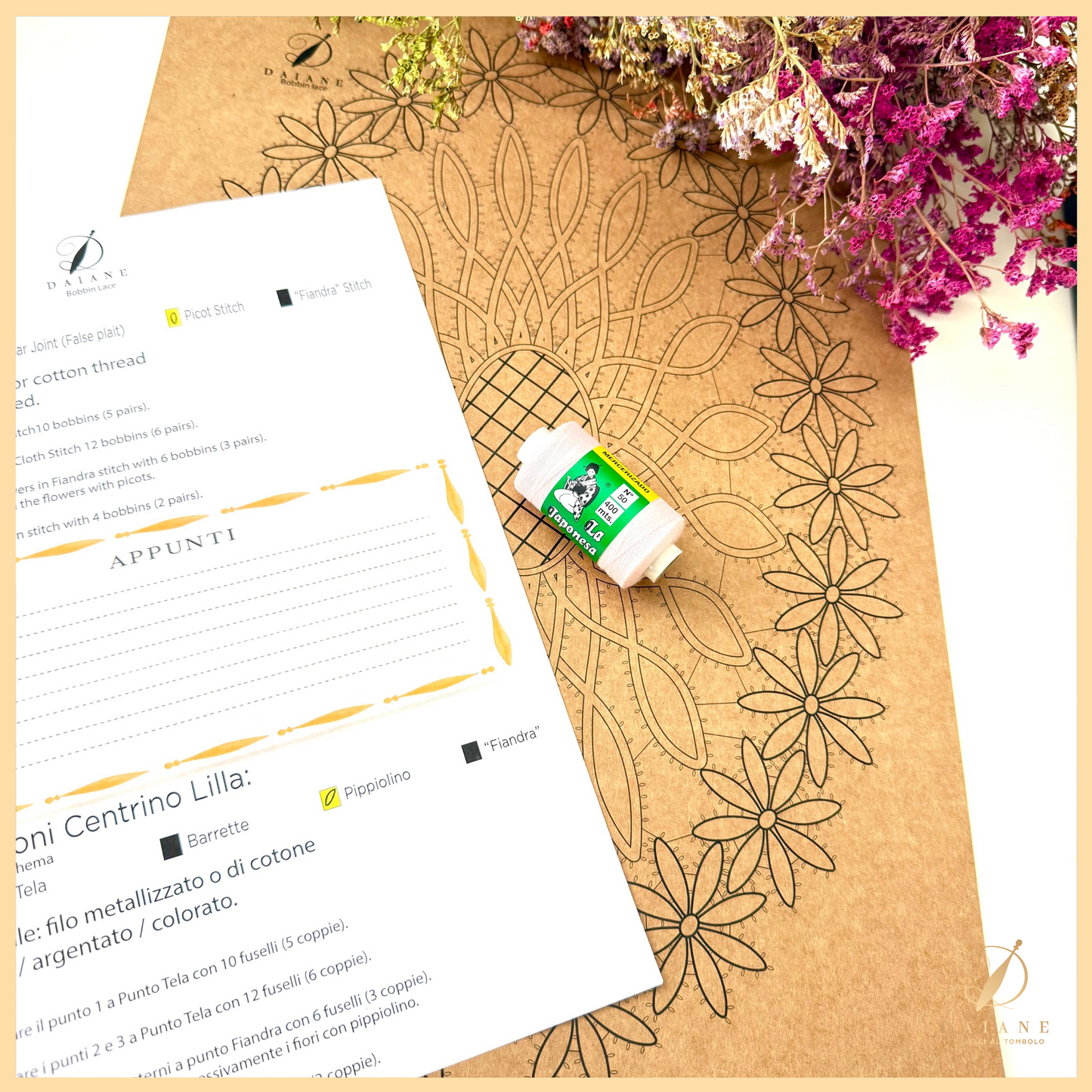 Bobbin Lace Lilla Doily Bobbin Lace Pattern