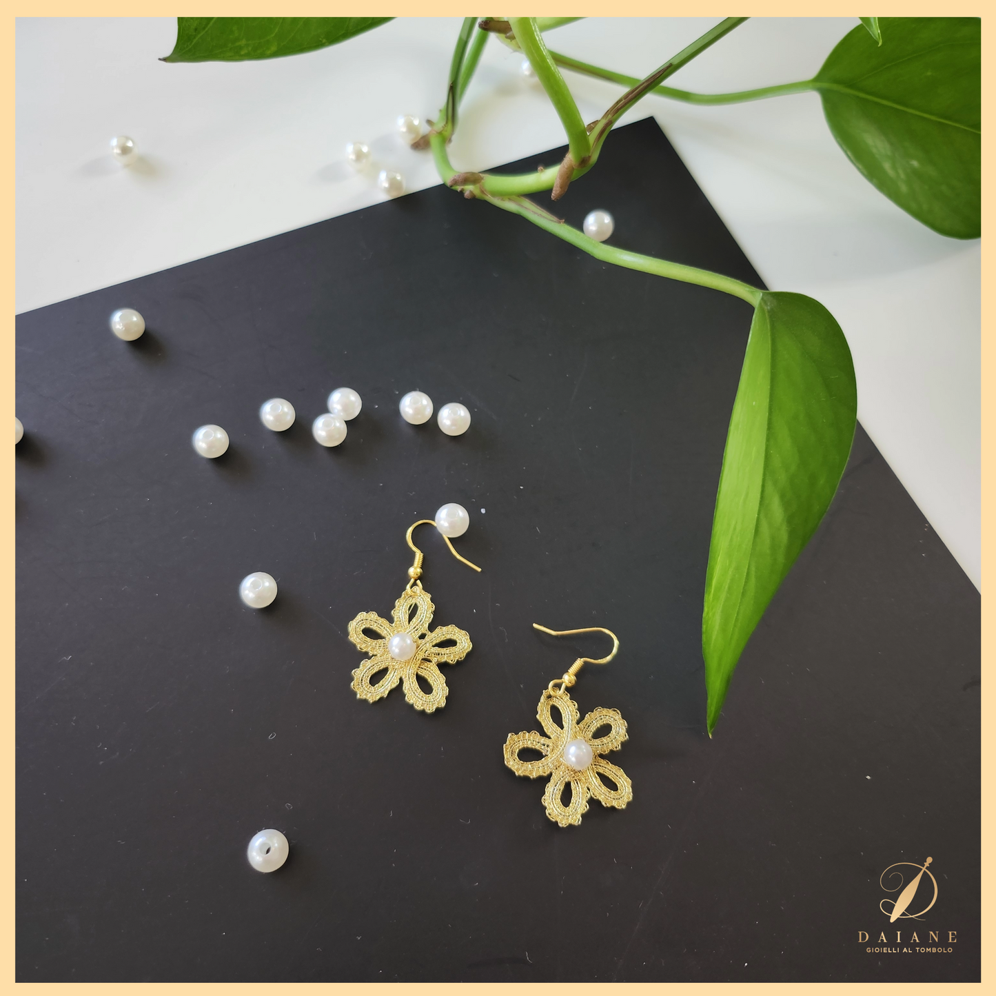 Bobbin Lace Pearl Earrings Bobbin Lace Pattern