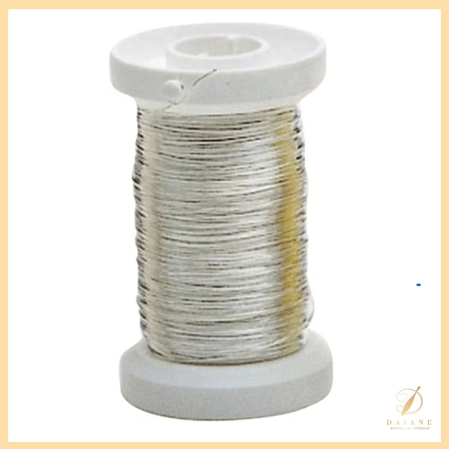 Bobbin Lace Rigid Metallic Thread for Bobbin Lace Silver