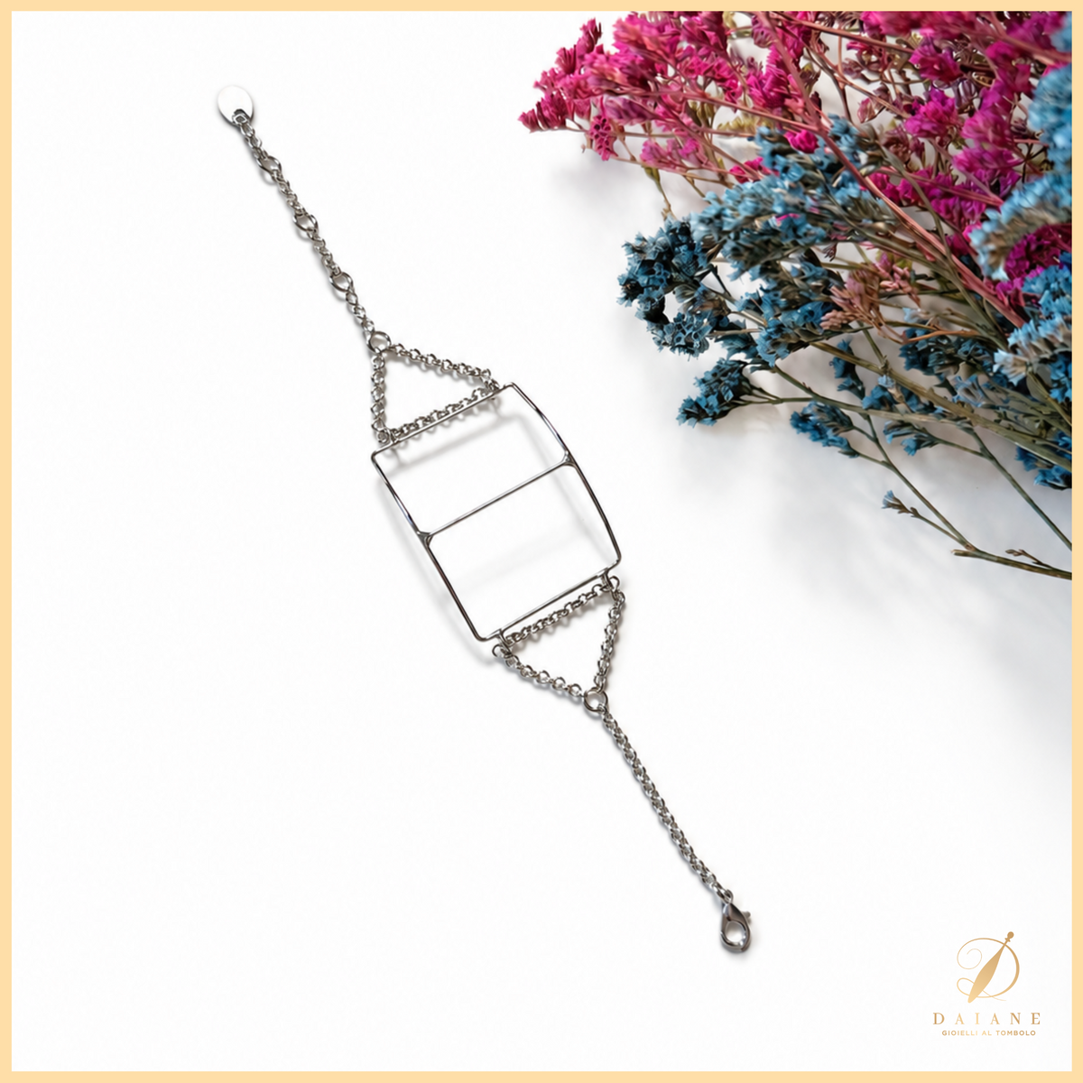 Rectangular Jewelry Bracelet Frame