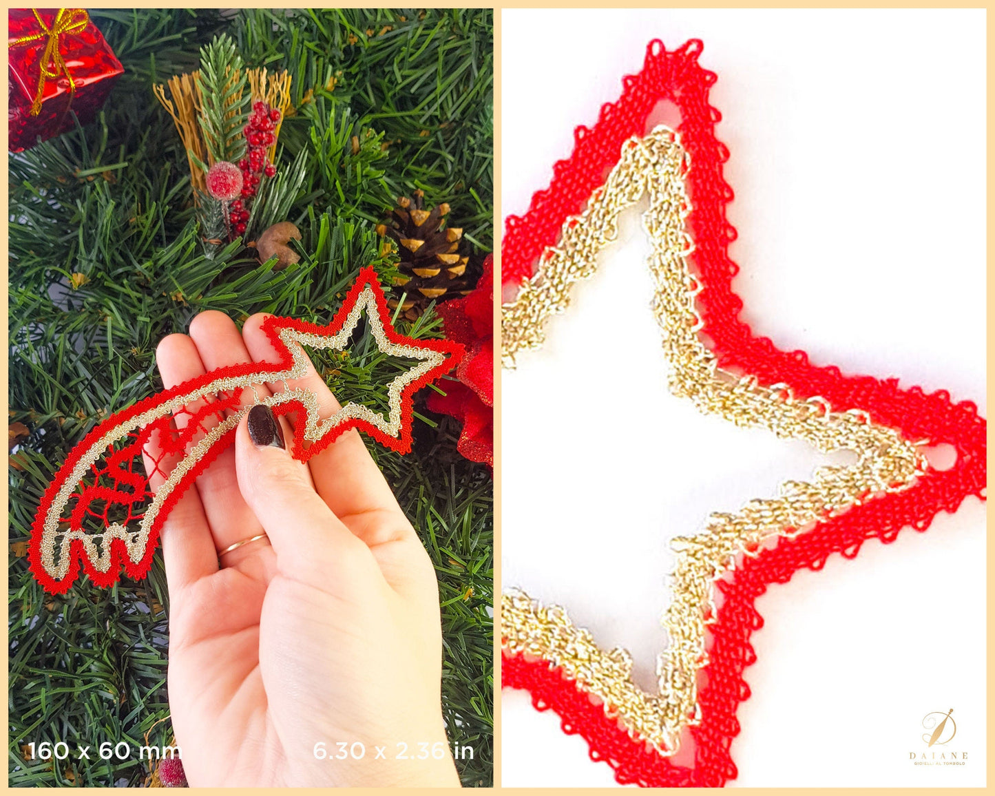 Bobbin Lace Christmas Comet Bobbin Lace Digital Pattern