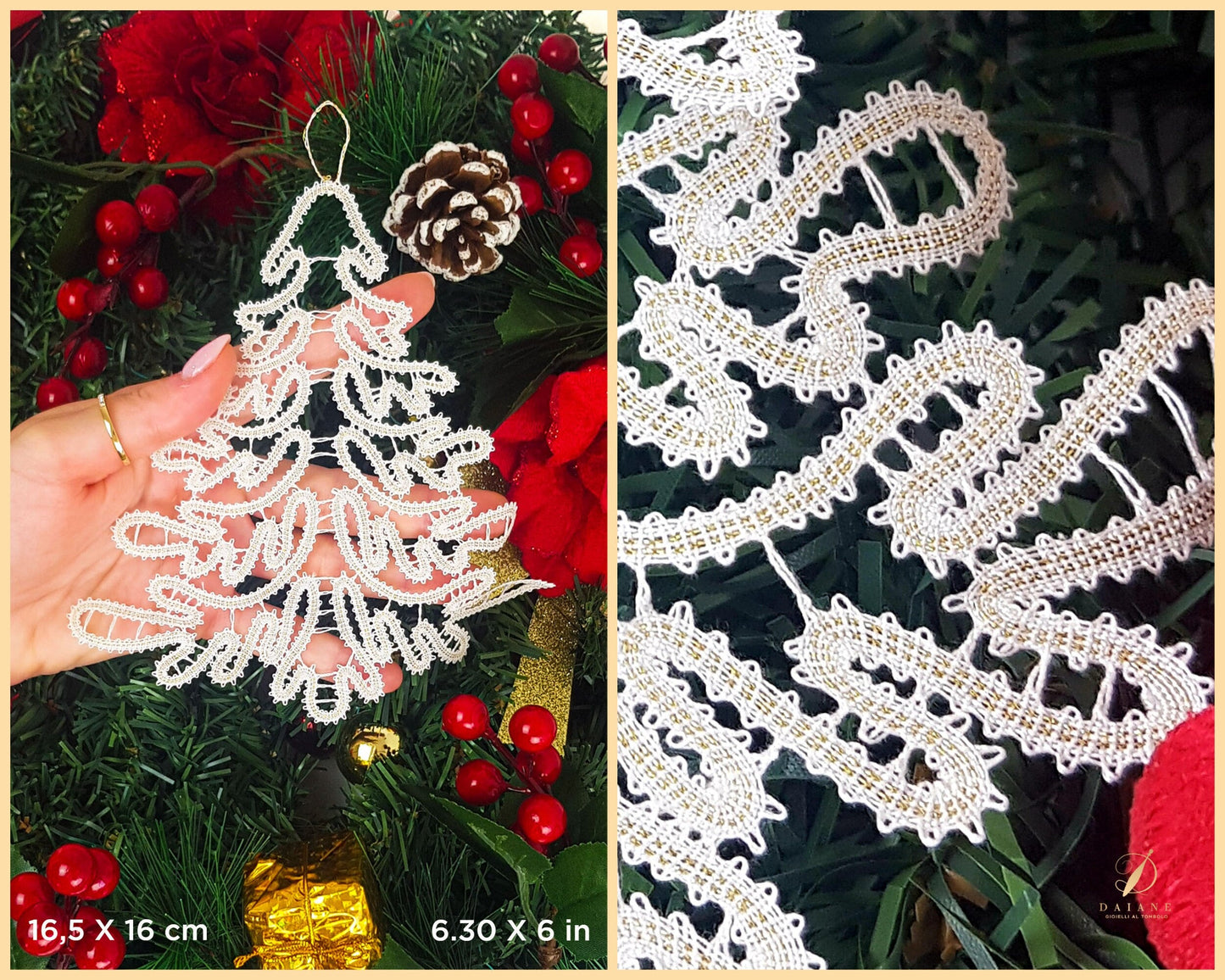 Bobbin Lace Christmas Tree Magical Bobbin Lace Digital Pattern