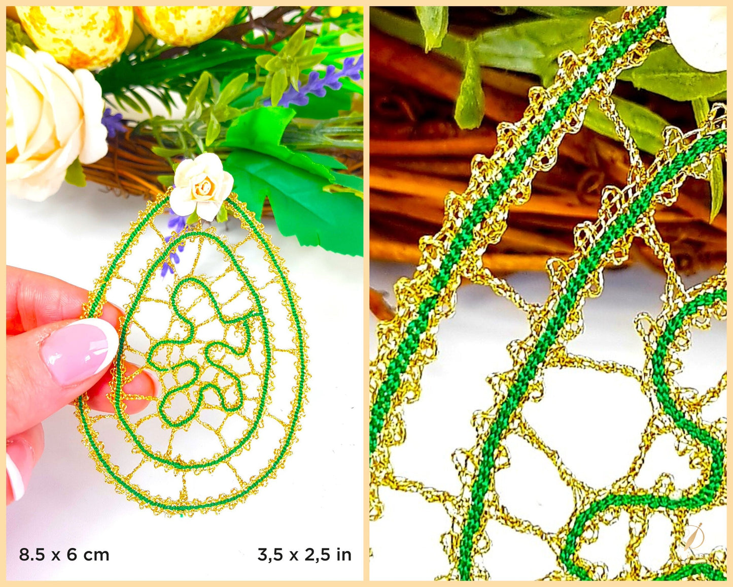 Bobbin Lace Easter Egg Bobbin Lace PDF Digital Pattern 🌟