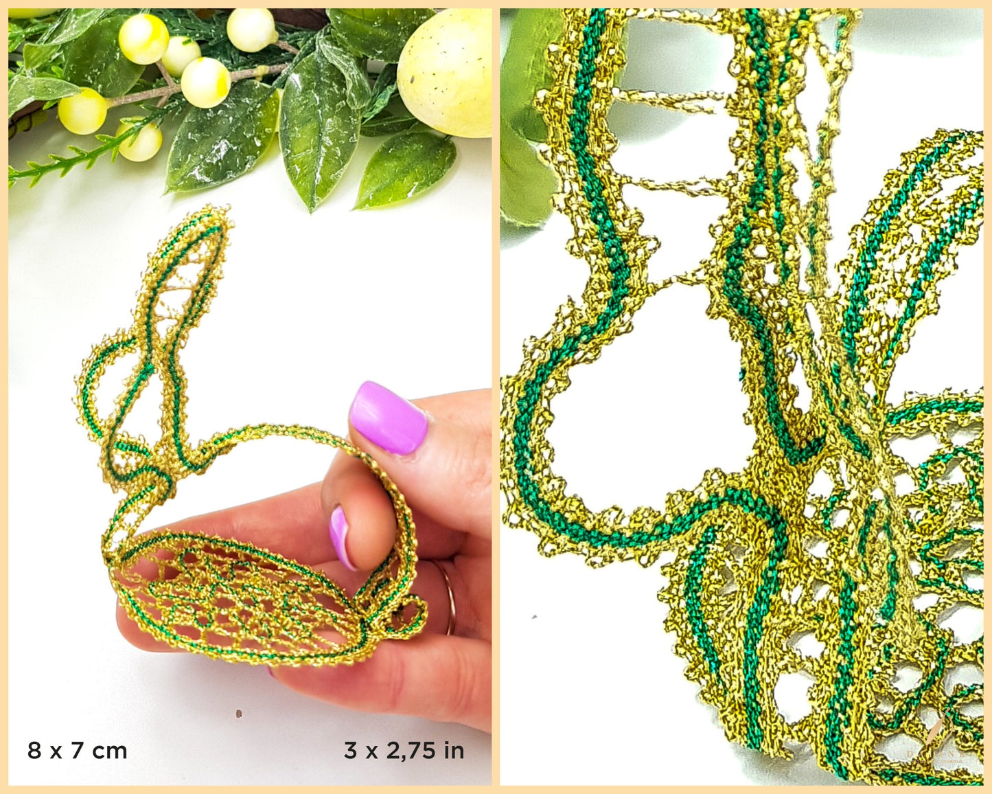 Bobbin Lace Easter Bunny Bobbin Lace Digital Pattern