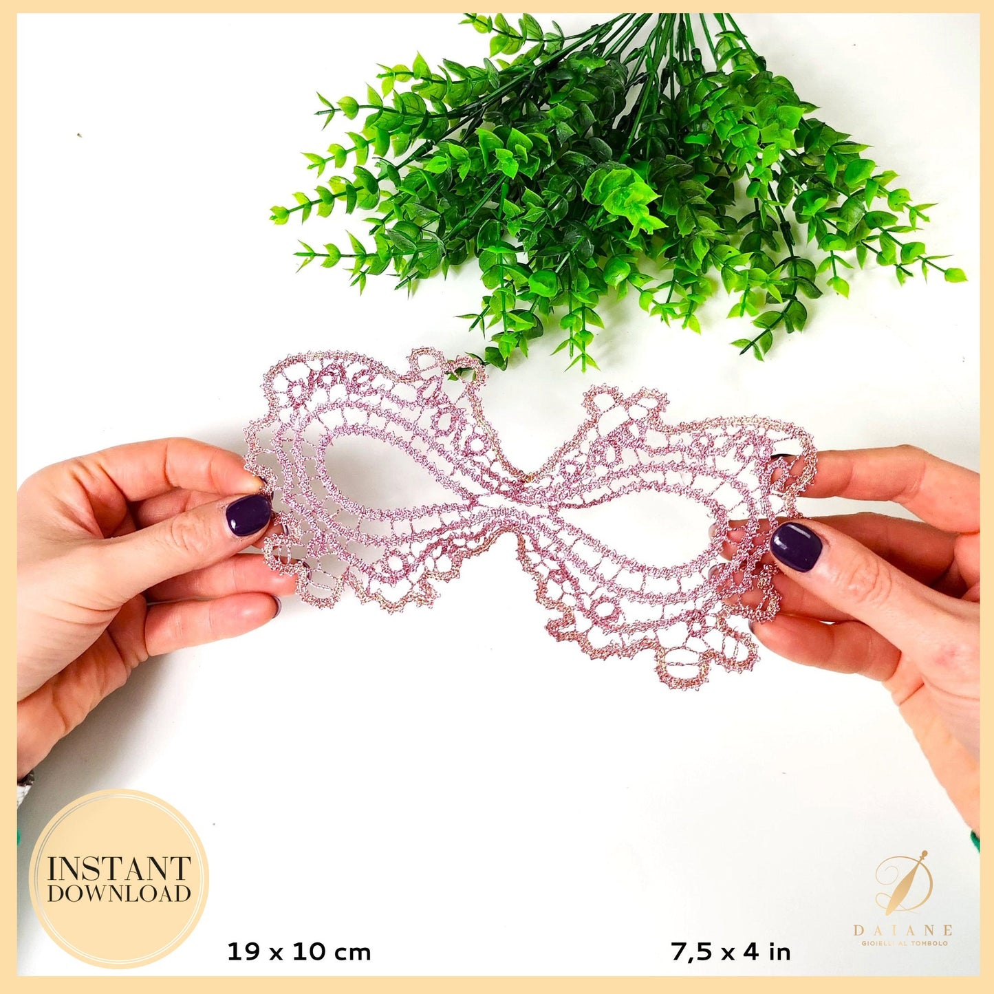 Bobbin Lace 3 Patterns Bundle Carnival Mask Bobbin Lace Digital Pattern