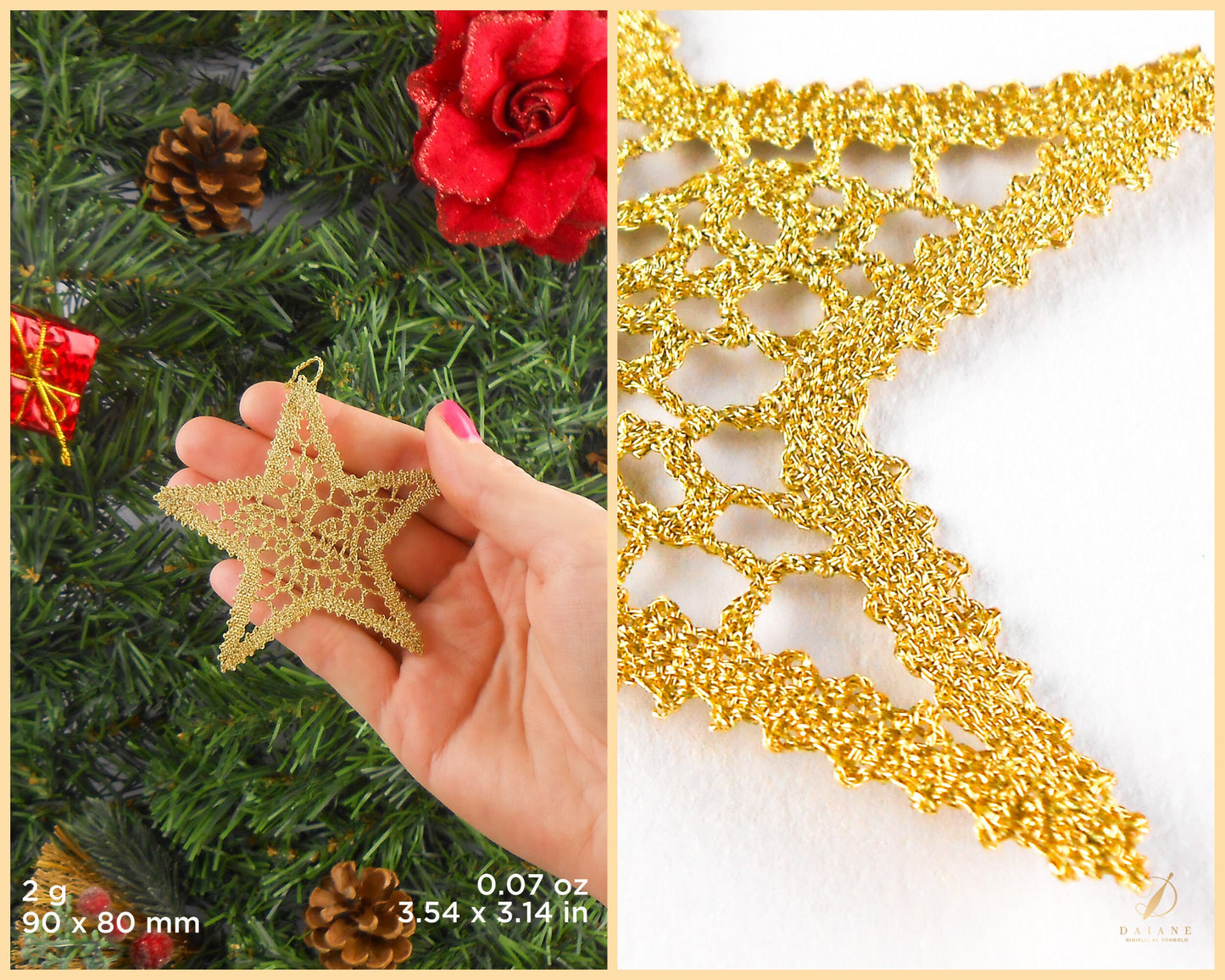 Bobbin Lace Christmas Star Bobbin Lace Pattern