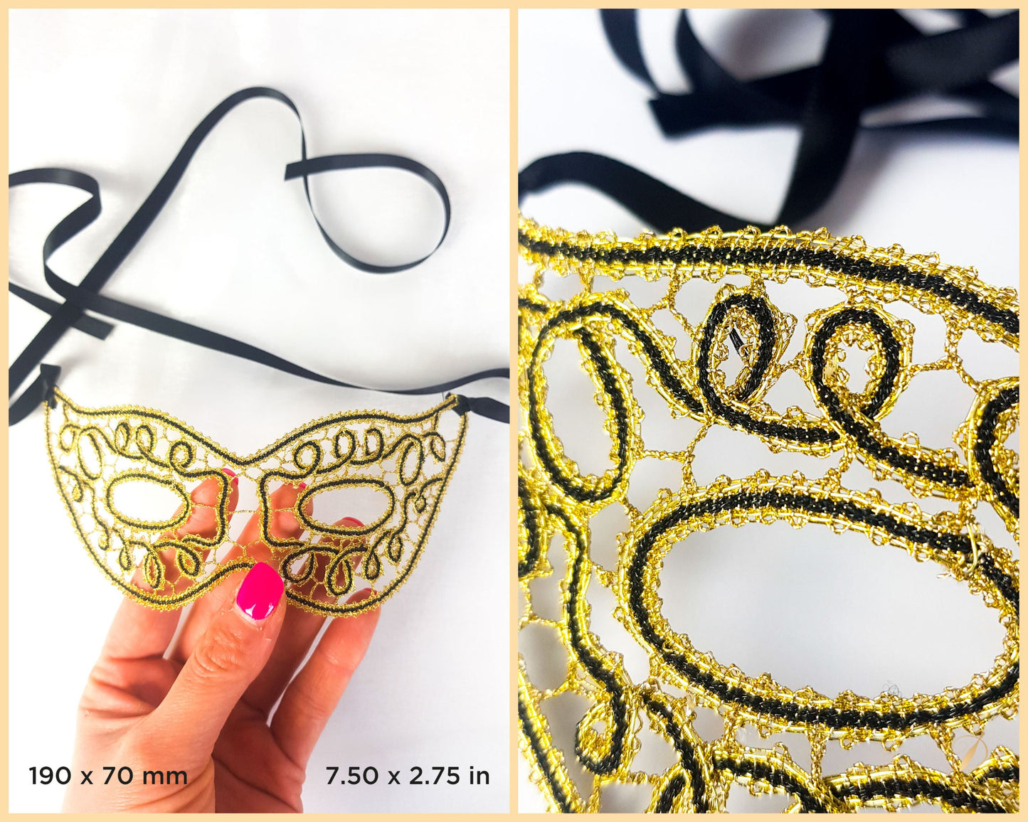 Bobbin Lace Carnival Mask Bobbin Lace Pattern