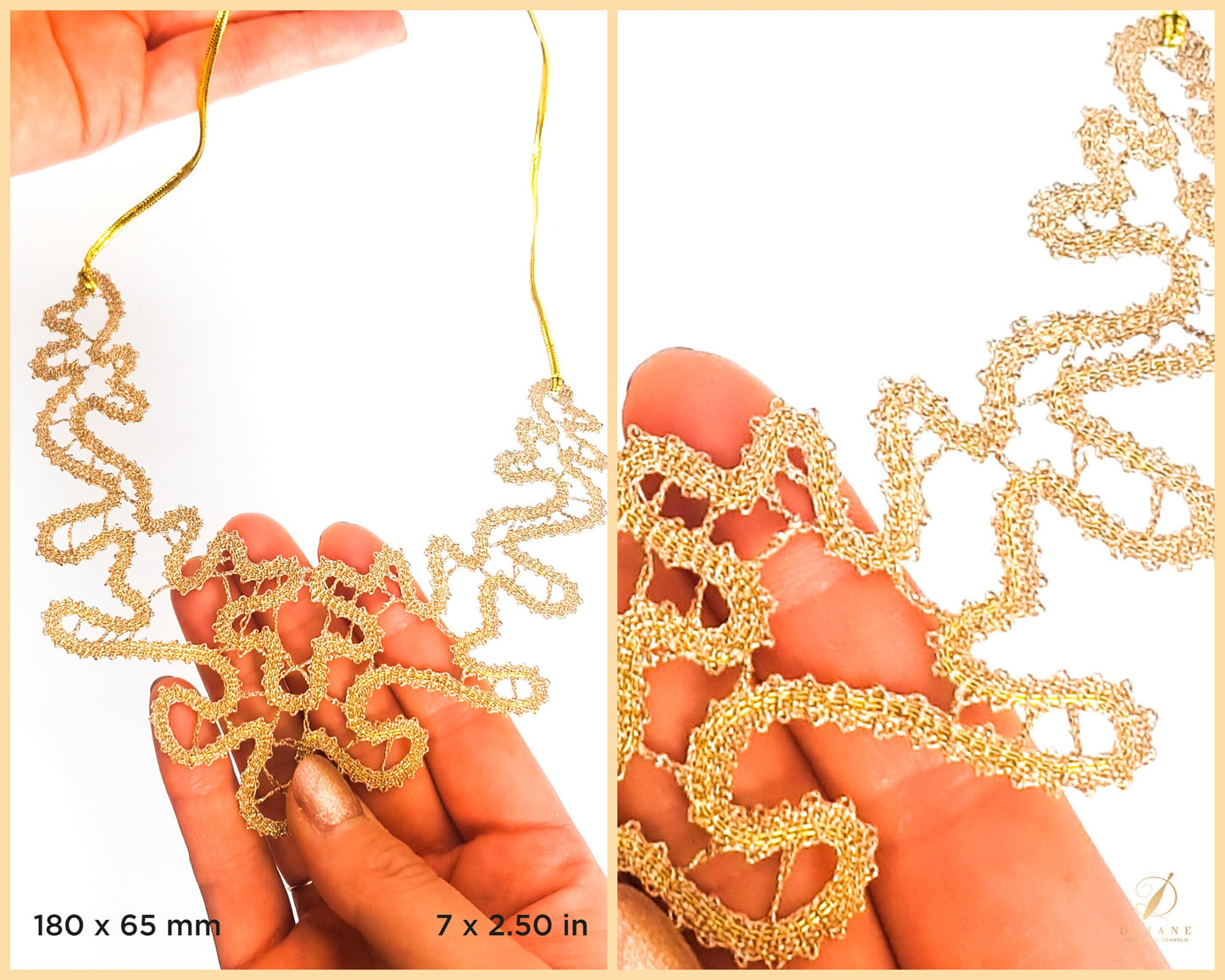 Bobbin Lace Marquise Necklace Bobbin Lace Pattern