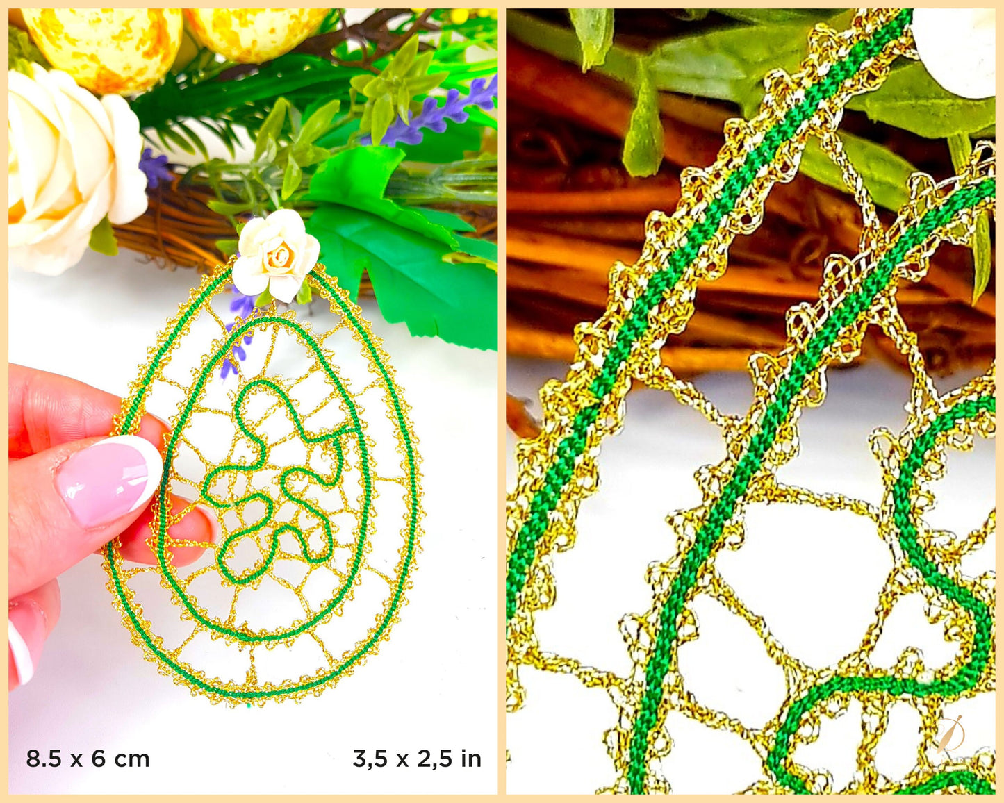 Bobbin Lace Easter Egg Bobbin Lace Pattern