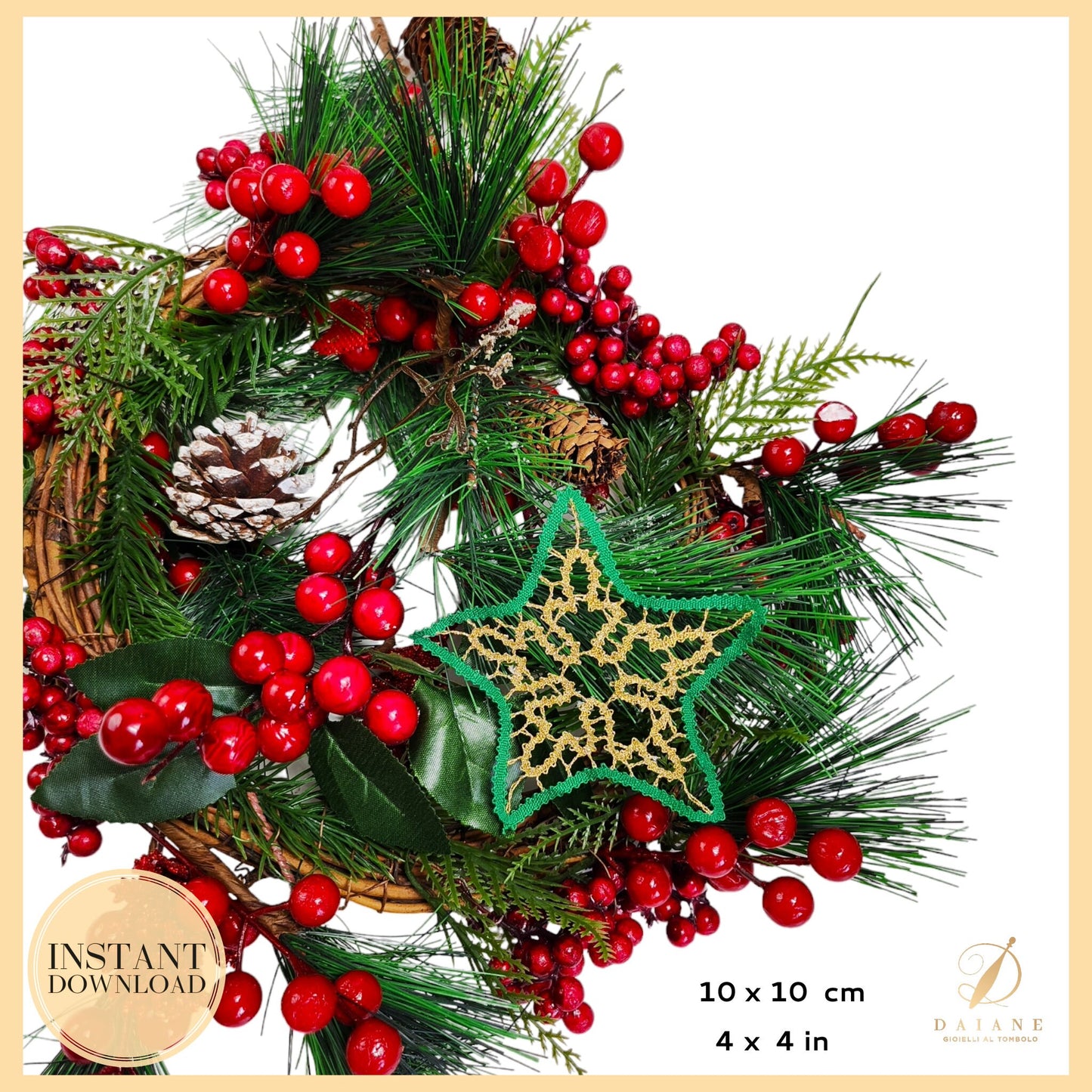 Bobbin Lace Christmas Star Bobbin Lace Pattern