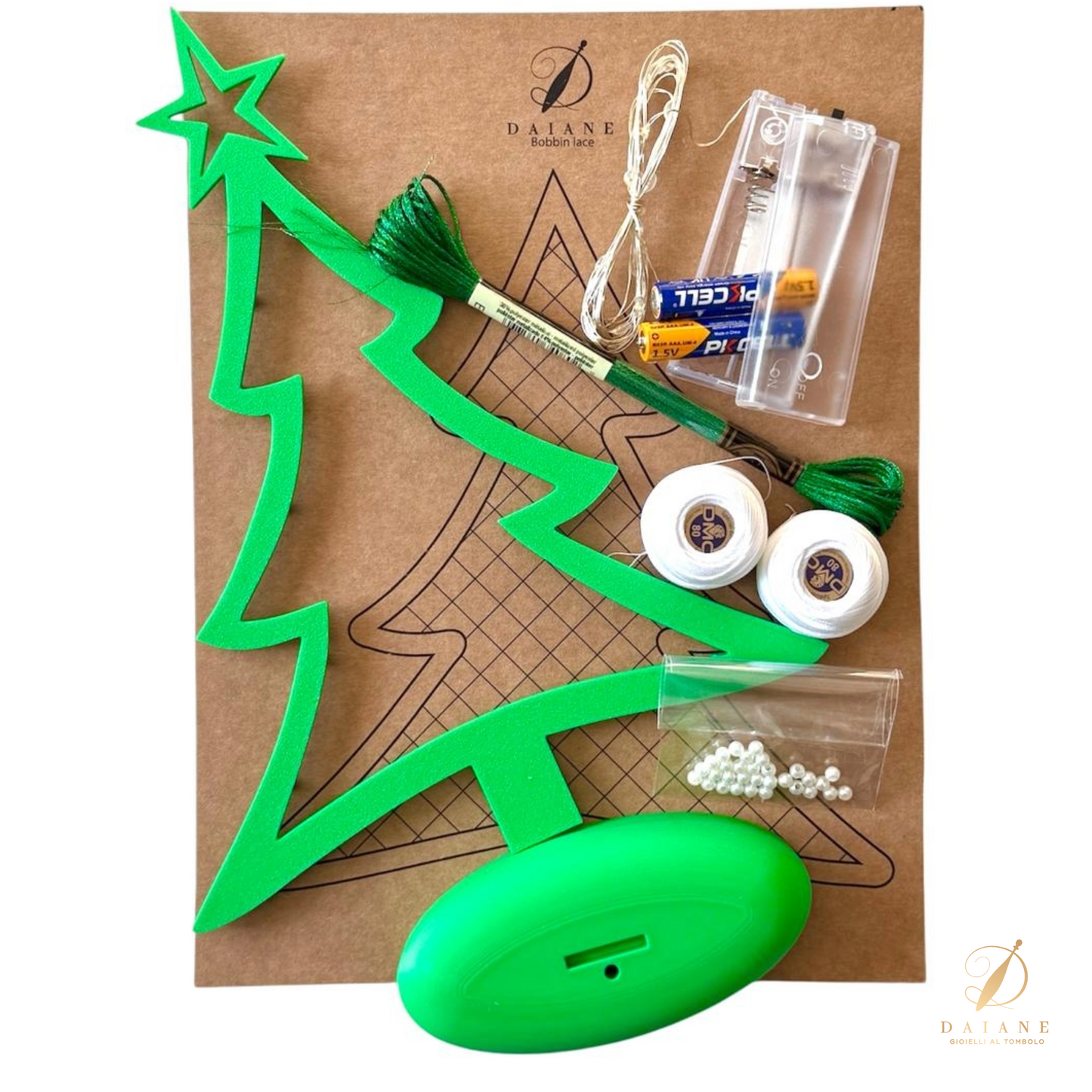 Bobbin Lace Enchanted Christmas Tree Bobbin Lace Pattern