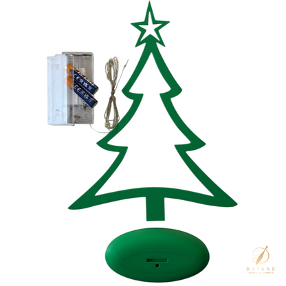 Bobbin Lace Enchanted Christmas Tree Bobbin Lace Pattern Complete Kit (Pattern + 3 Thread + Tree Base) Green