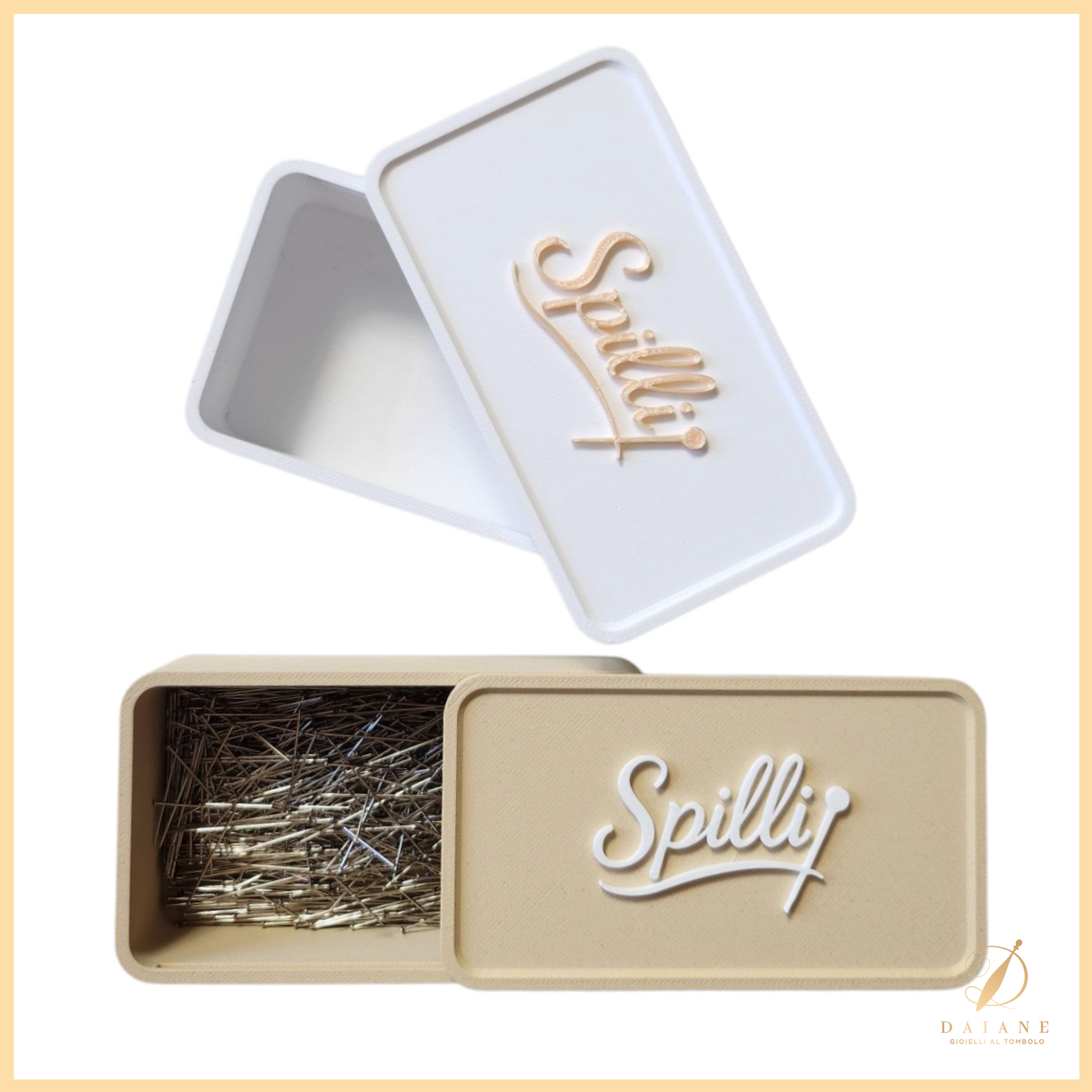 Bobbin Lace Pin Organizer Box