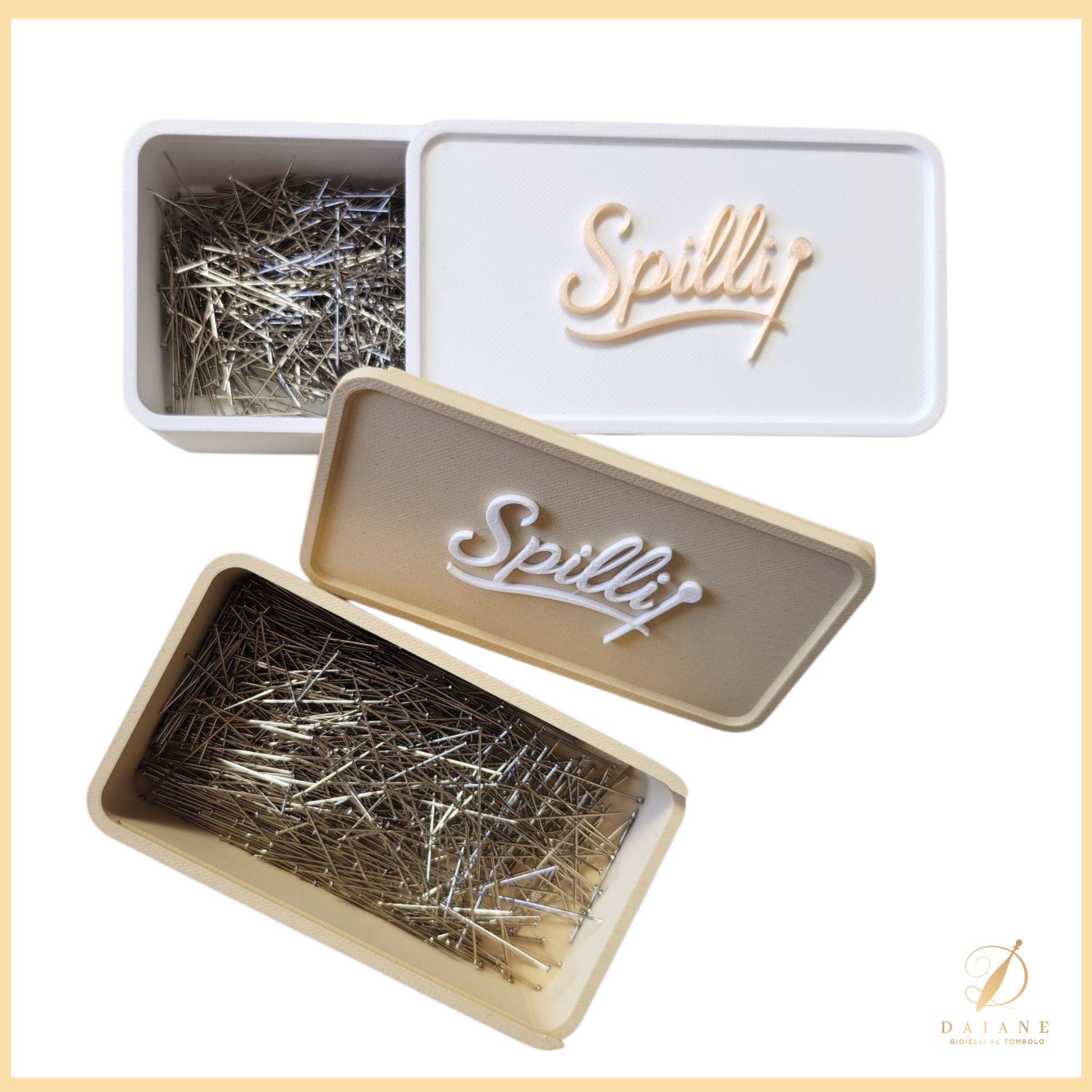 Bobbin Lace Pin Organizer Box