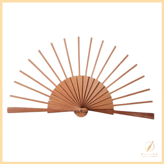 Bobbin Lace Wooden Fan