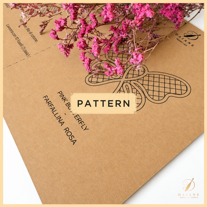 Bobbin Lace Pink Butterfly 2026 Bobbin Lace Pattern 🦋 Printed Pattern