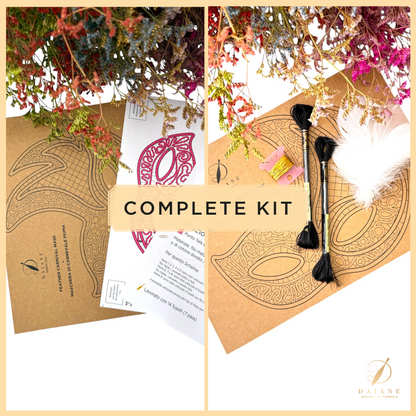 Bobbin Lace Carnival Mask Feather Bobbin Lace Pattern