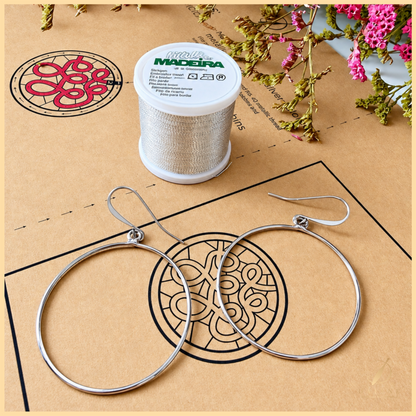 Complete Kit Earring Hoop Jewelry Bobbin Lace