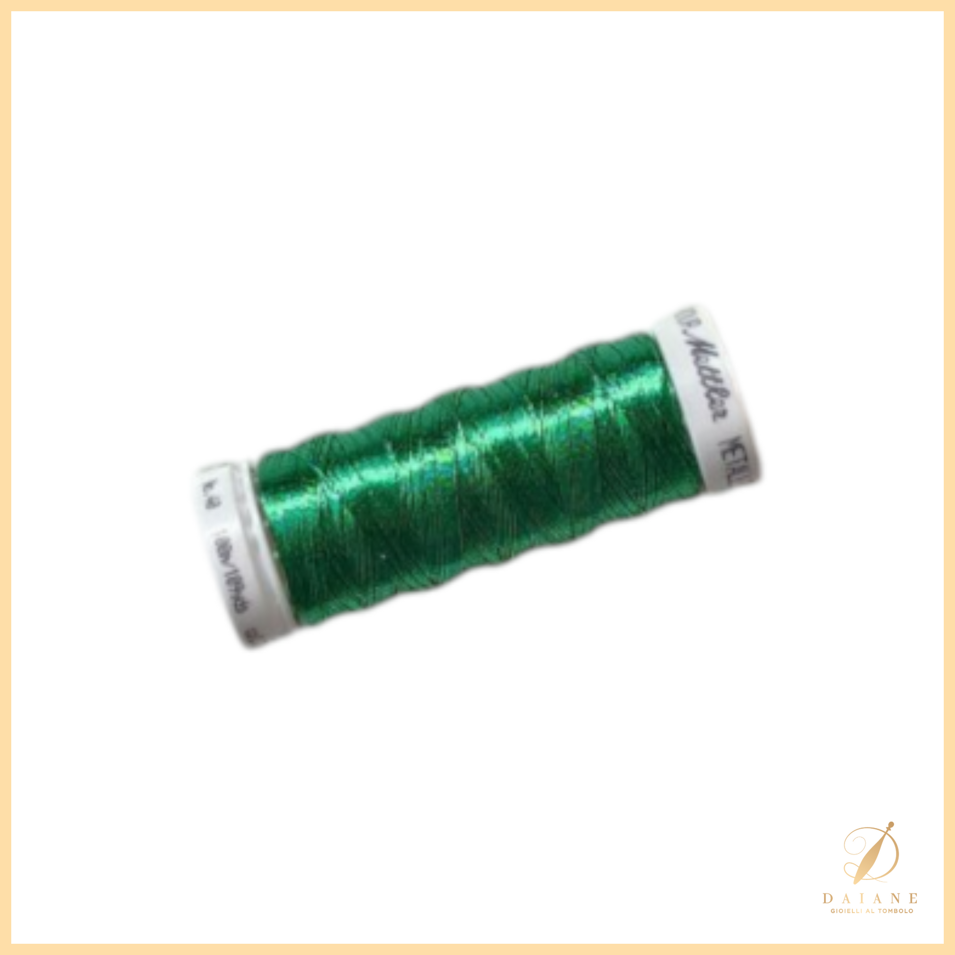 Bobbin Lace Metallic Thread for Bobbin Lace Green 5833