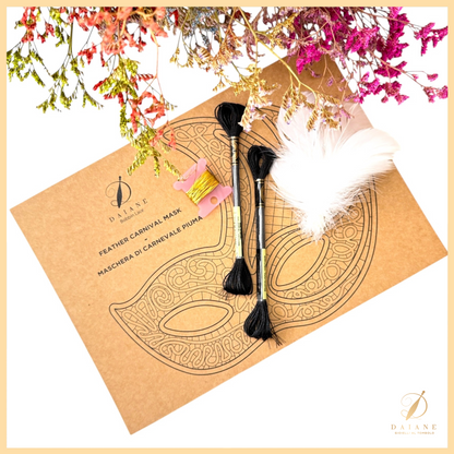 Bobbin Lace Carnival Mask Feather Bobbin Lace Pattern