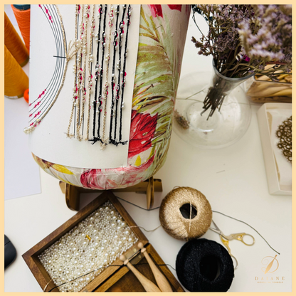 Bobbin Lace Beaded Jewelry Set Bobbin Lace