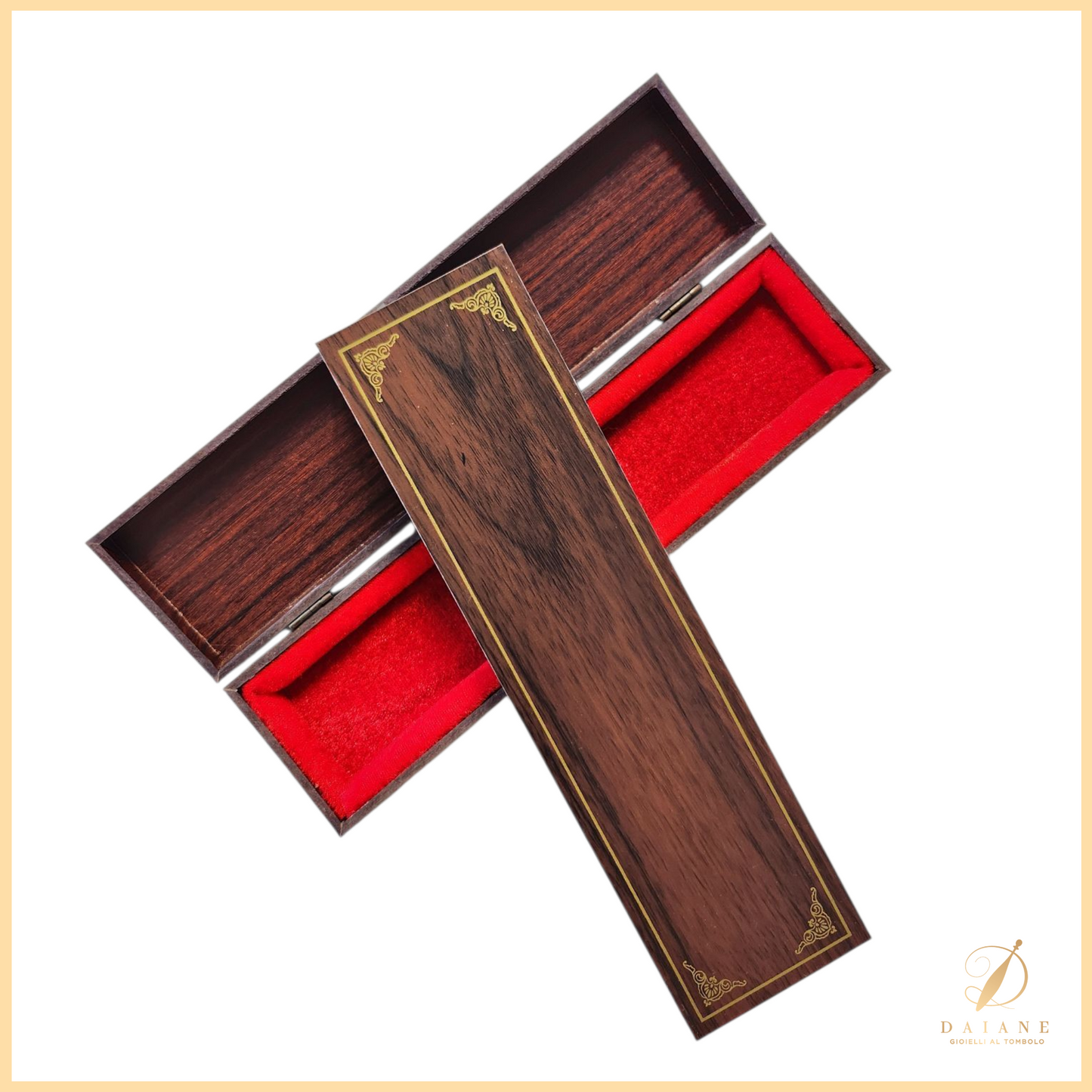 Bobbin Lace Wooden Box for Fan