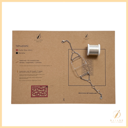 Bobbin Lace Complete kit Jewelry Bracelet Bobbin Lace