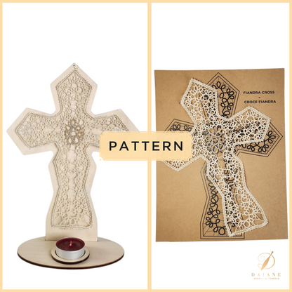 Bobbin Lace Fiandra Cross Bobbin Lace Pattern