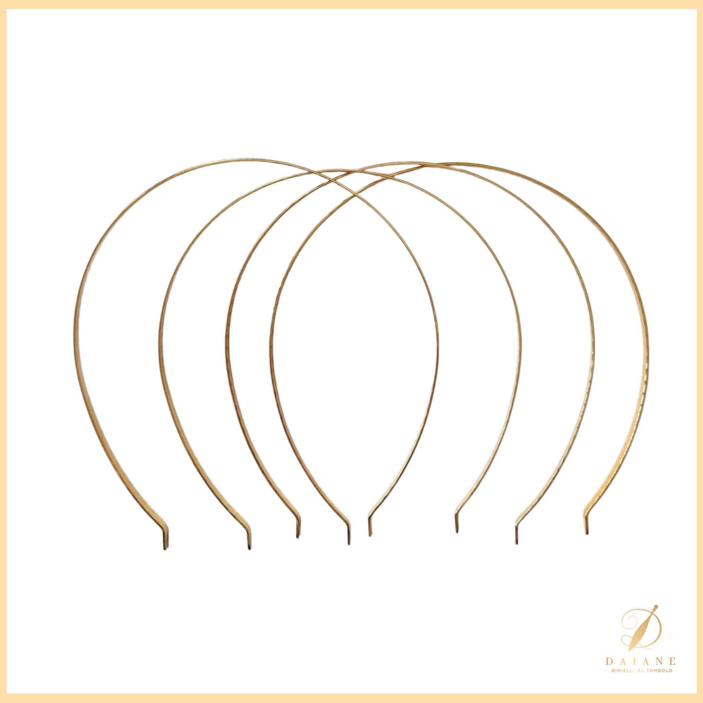 Bobbin Lace Golden Hair Hoop