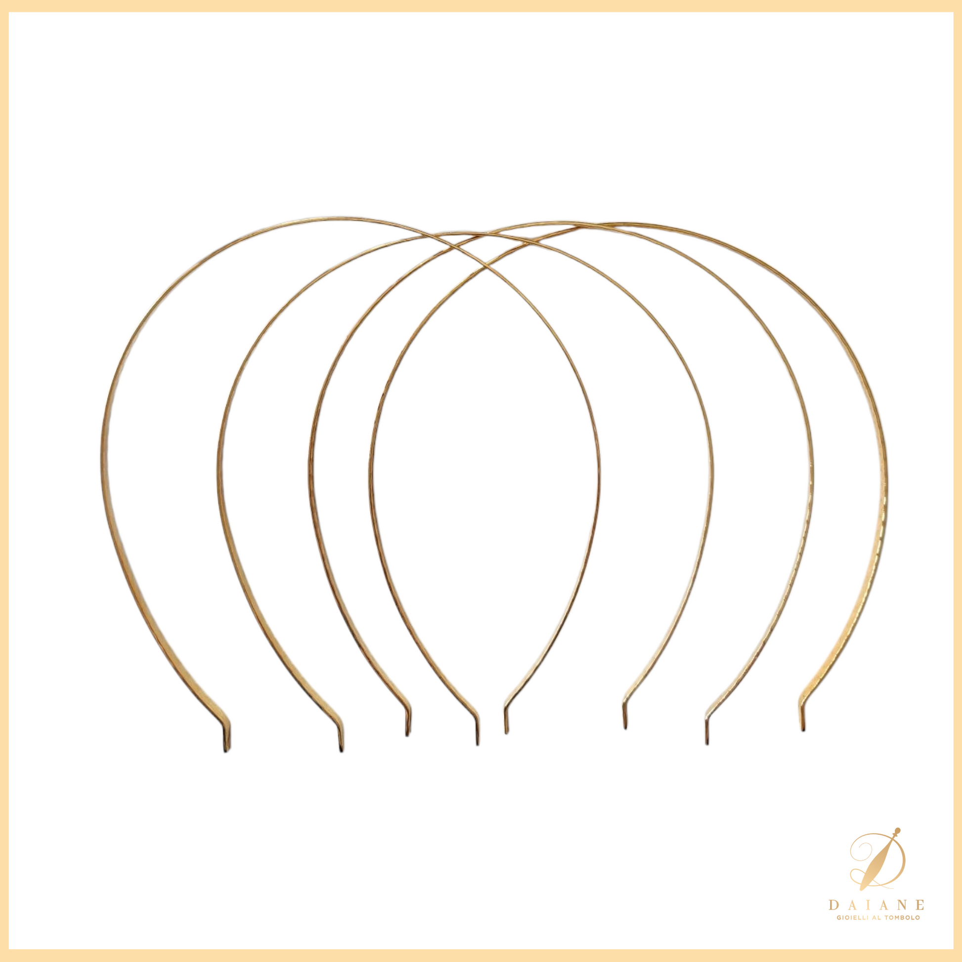 Bobbin Lace Golden Hair Hoop