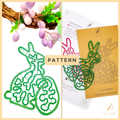 Easter Bunny Bobbin Lace Pattern