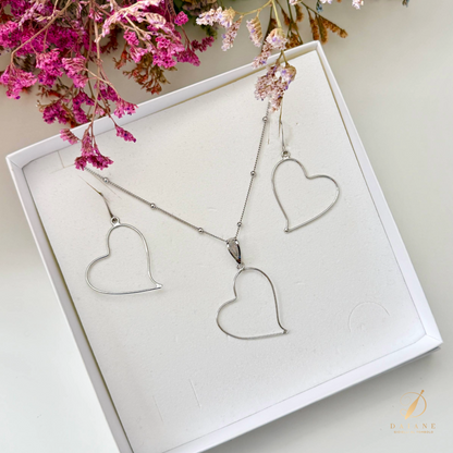 Bobbin Lace Complete Kit Set Heart Jewelry Bobbin Lace White Gold