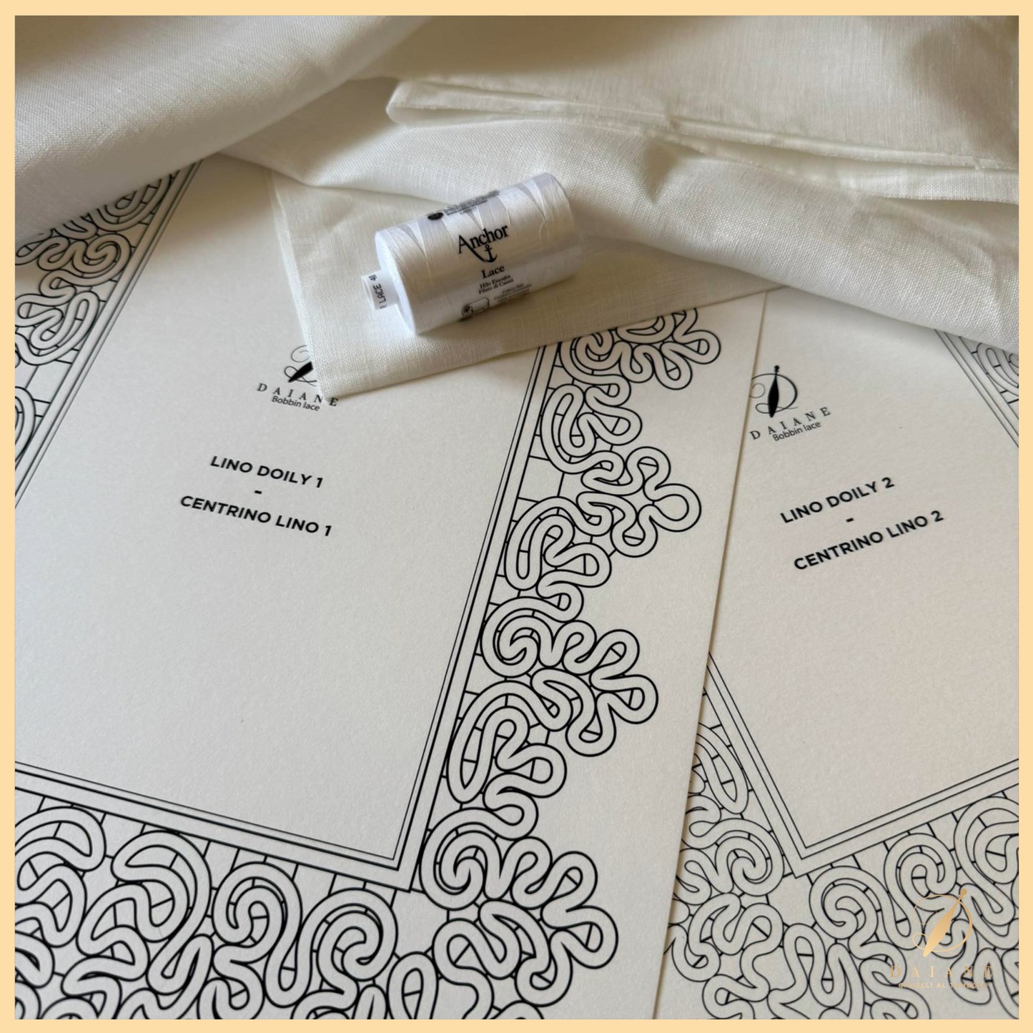Bobbin Lace Tris Lino Doily Bobbin Lace Pattern