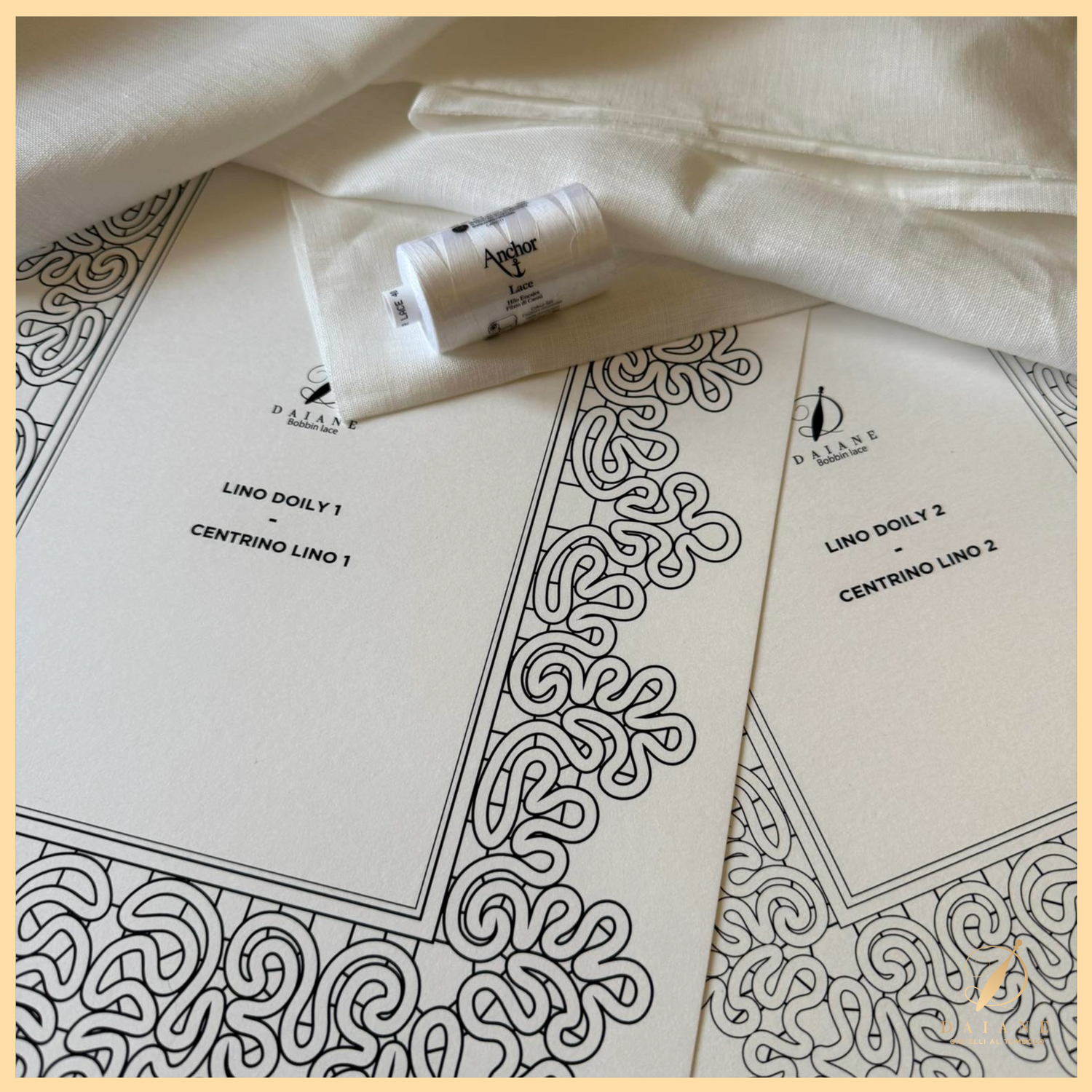Bobbin Lace Tris Lino Doily Bobbin Lace Pattern