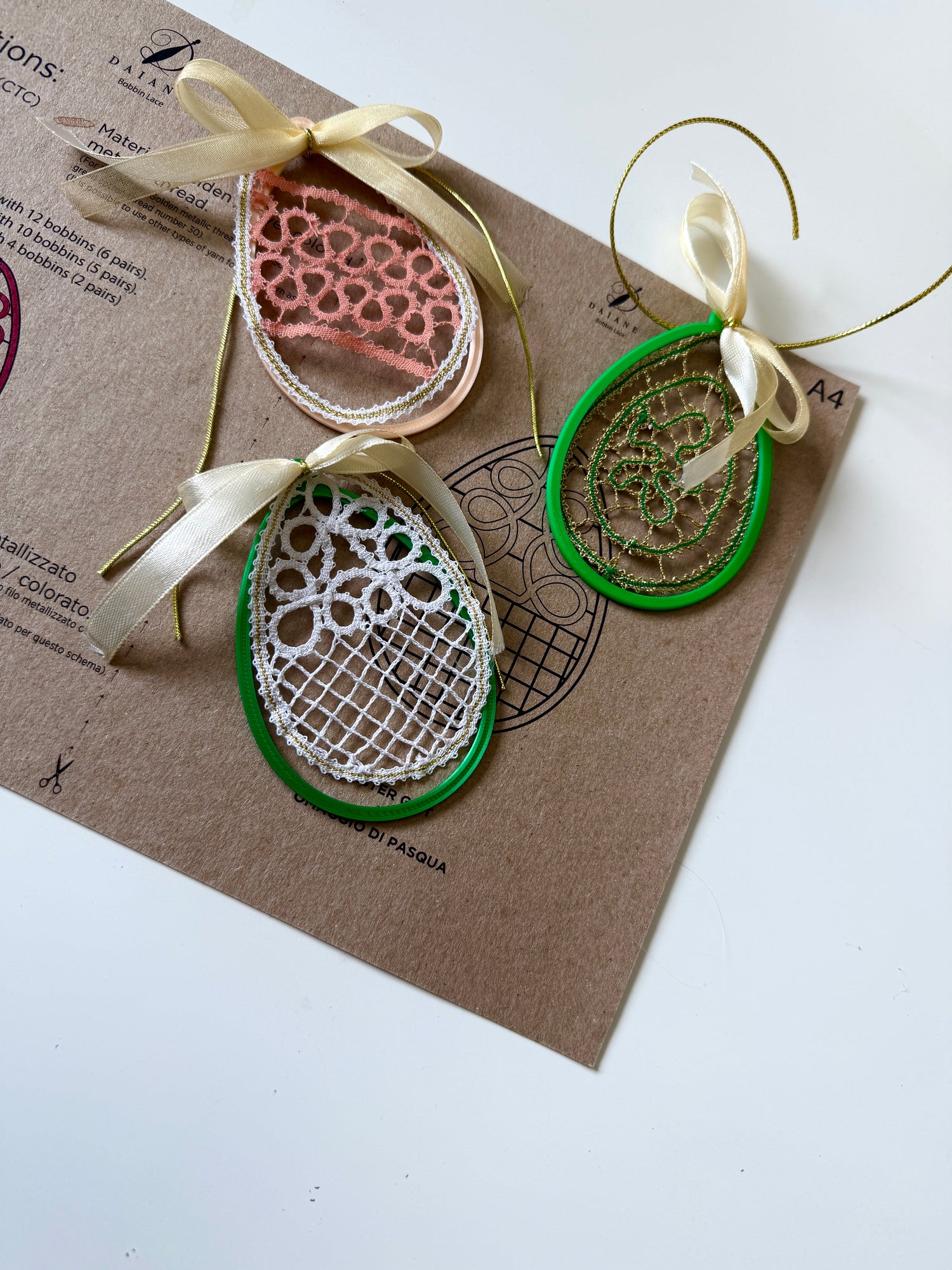 Bobbin Lace 🎁Easter Egg Bobbin Lace PDF Digital Pattern