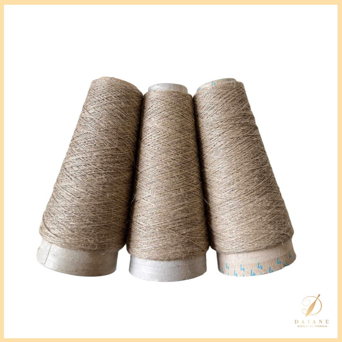 Filo Lino Naturale per Merletto al Tombolo 300m