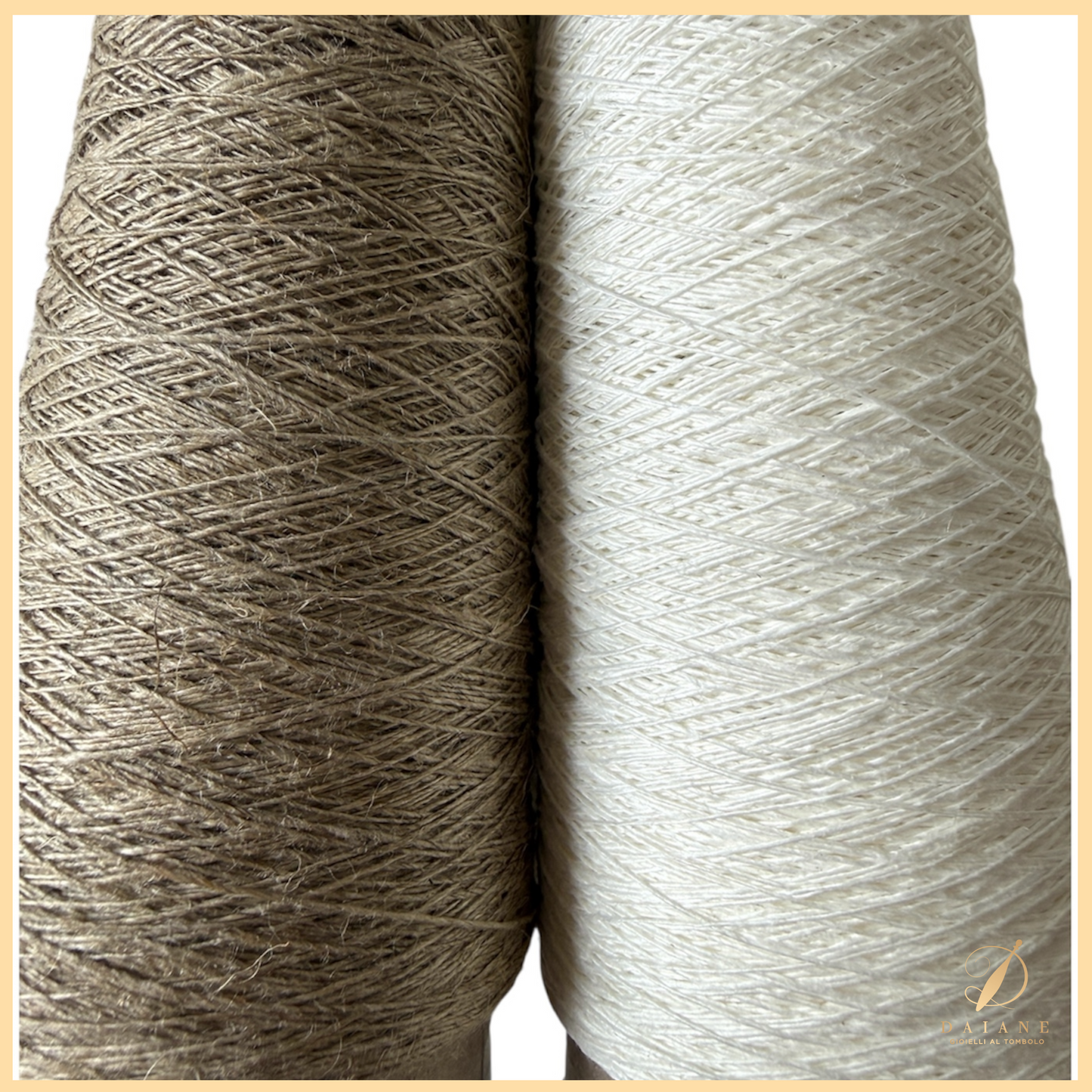 Filo Lino Naturale per Merletto al Tombolo 300m