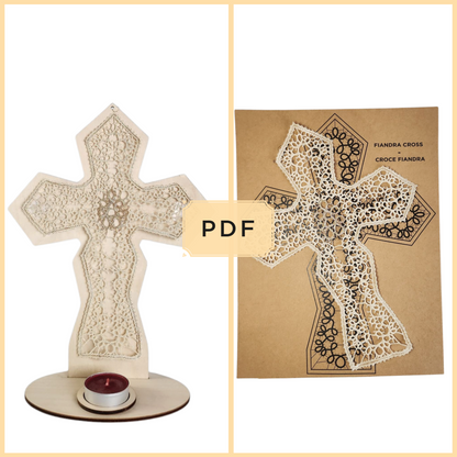 Bobbin Lace Fiandra Cross Bobbin Lace Pattern