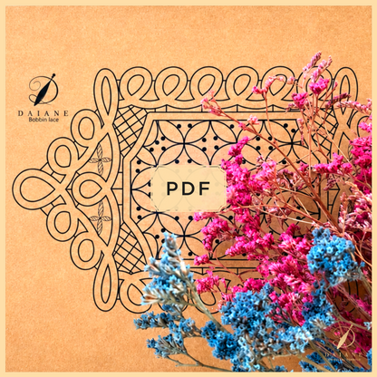 Bobbin Lace Regina Doily Bobbin Lace Digital Pattern