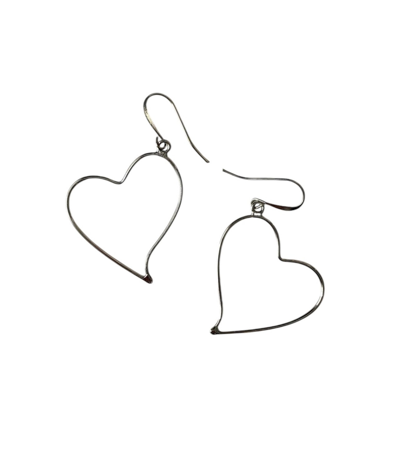 Bobbin Lace Complete Kit Earring Heart Jewelry Bobbin Lace White Gold