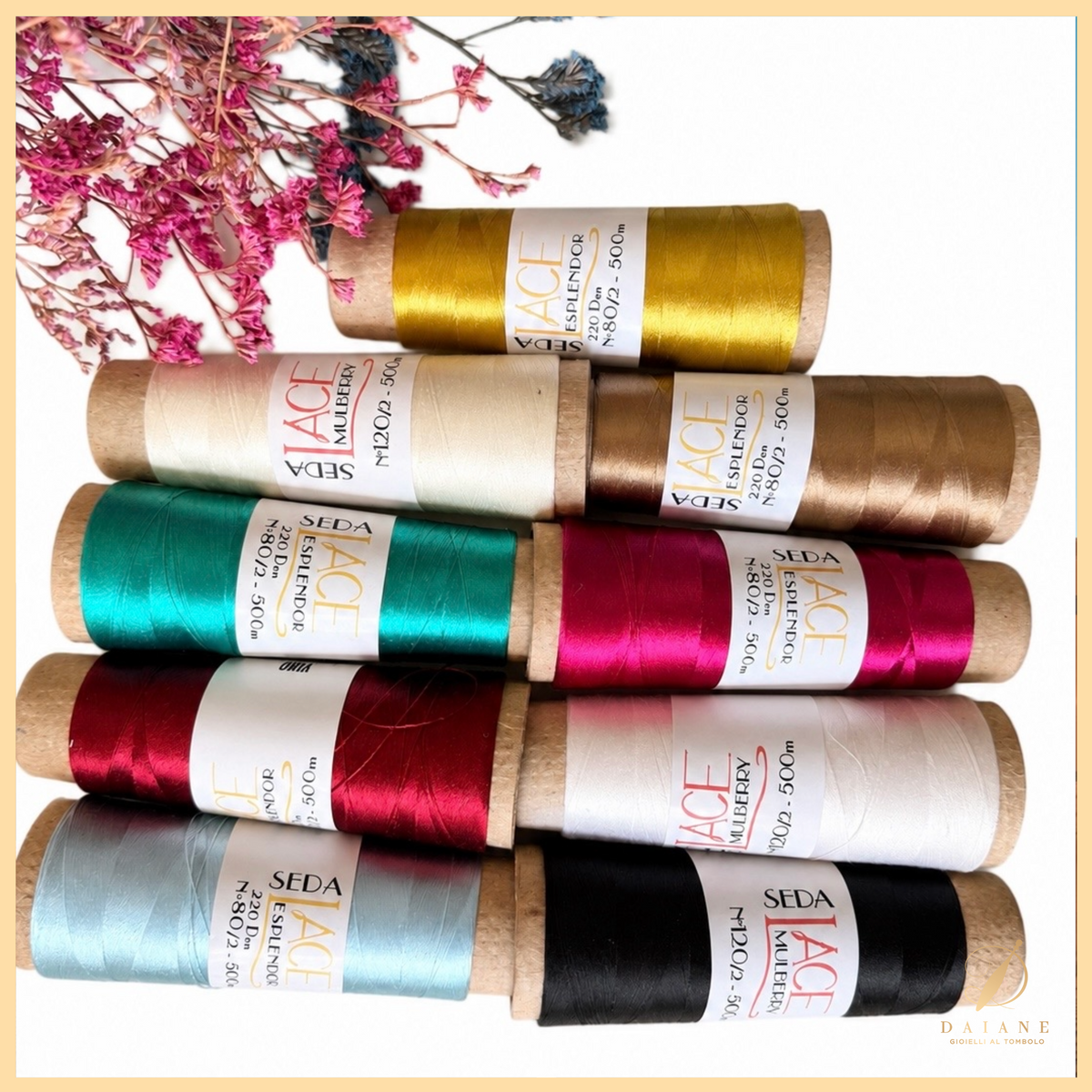 Bobbin Lace Silk Thread for Bobbin Lace