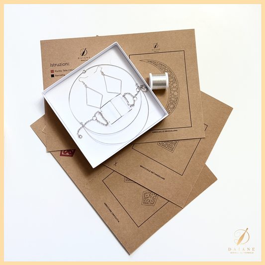 Bobbin Lace Complete kit Set Jewelry Bobbin Lace